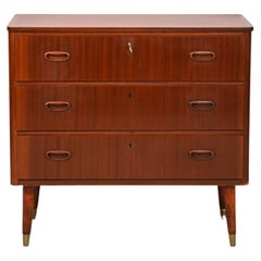 Vintage Modern Antique Mahogany Chest of Drawers