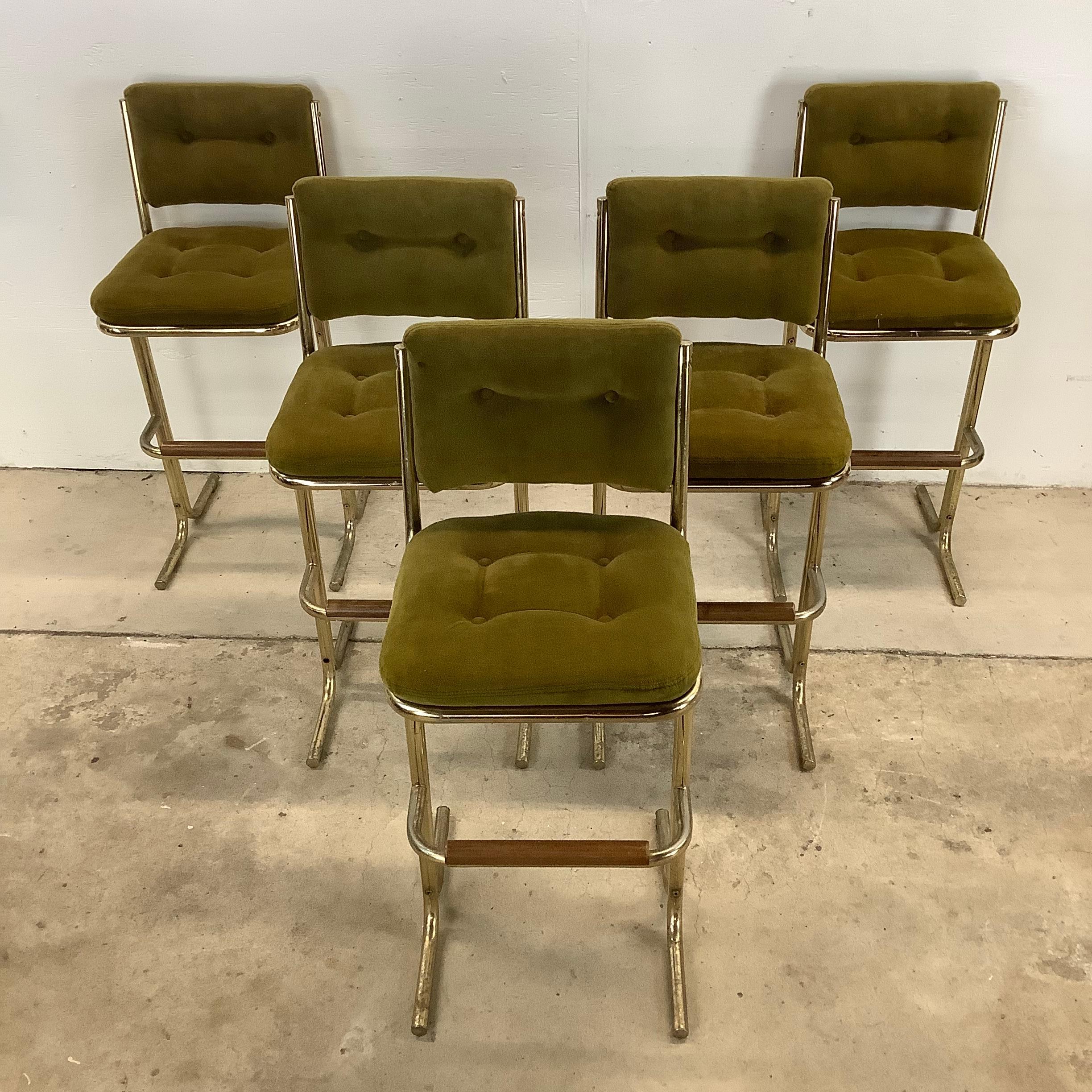 Vintage Modern Barstools by Chromcraft- Set of Five 2