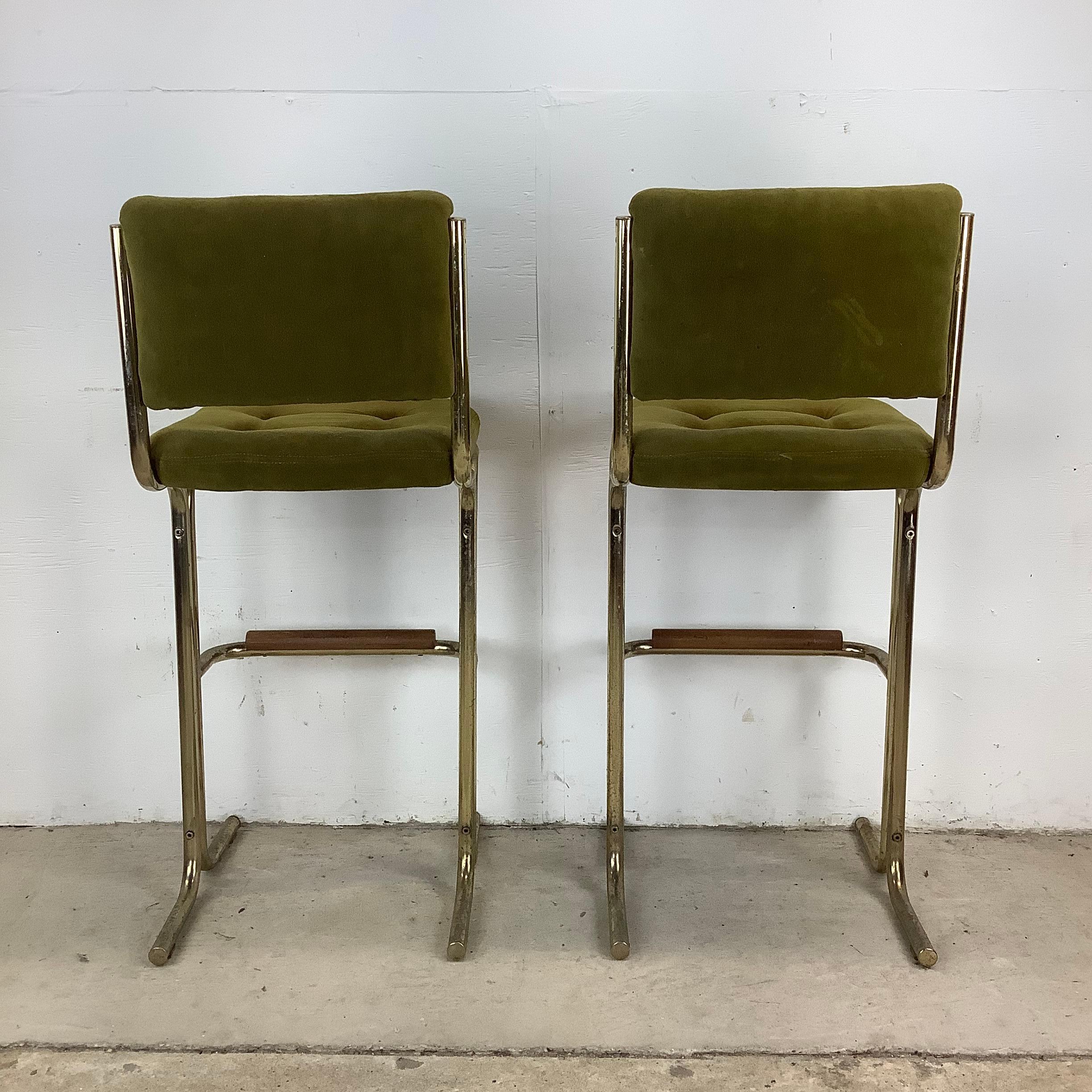 Metal Vintage Modern Barstools by Chromcraft- Set of Five