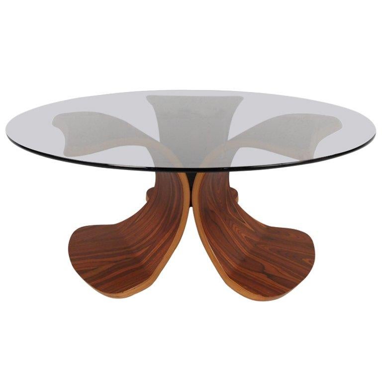 Vintage Modern Bentwood Coffee Table At 1stdibs