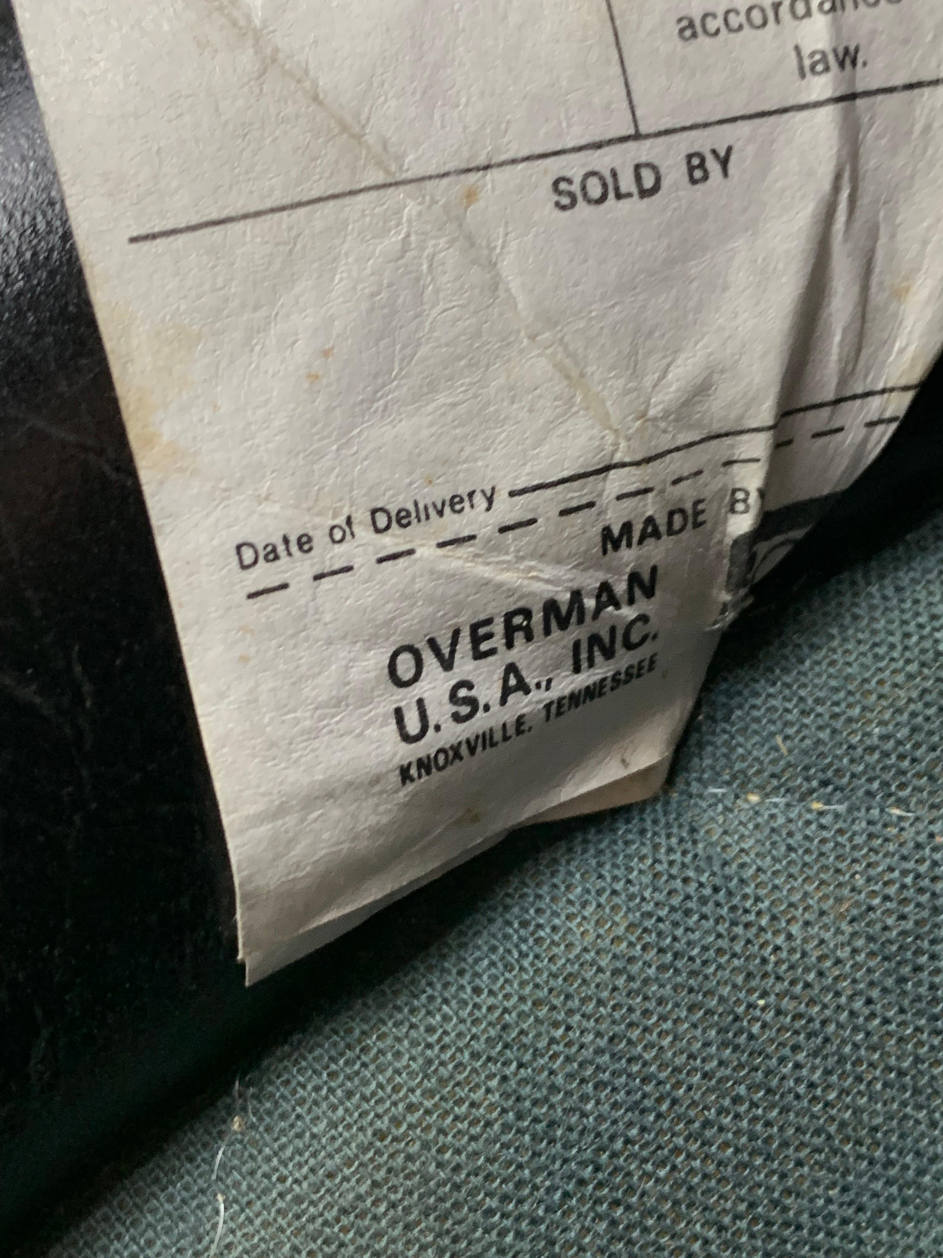 Vintage Modern Black Overman Swivel Pod Chair In Good Condition In Esperance, NY