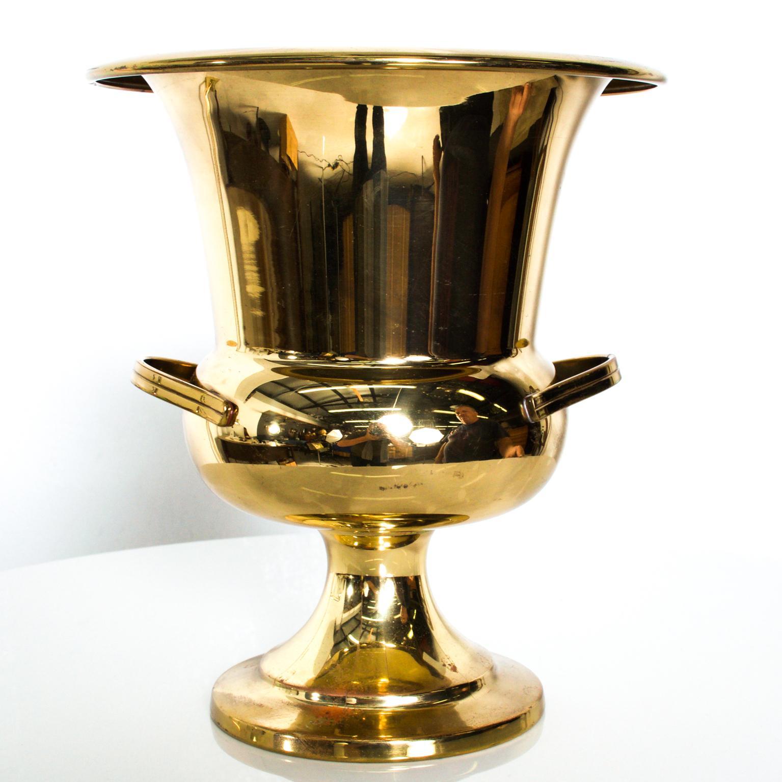 Tommi Parzinger Golden Champagne Bucket, Wine Cooler, Ice Bucket   Mod 1960s 1