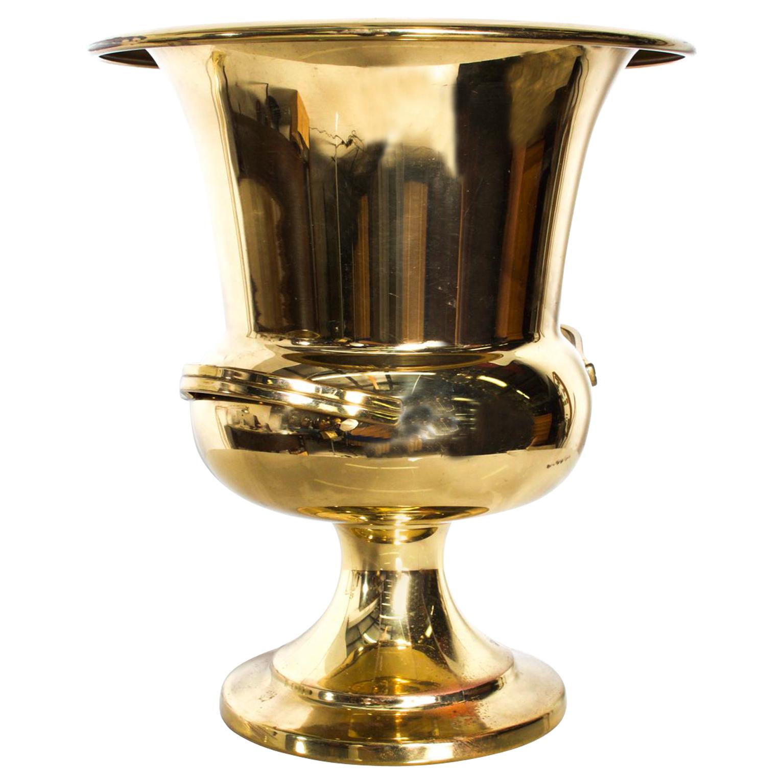 Tommi Parzinger Golden Champagne Bucket, Wine Cooler, Ice Bucket   Mod 1960s