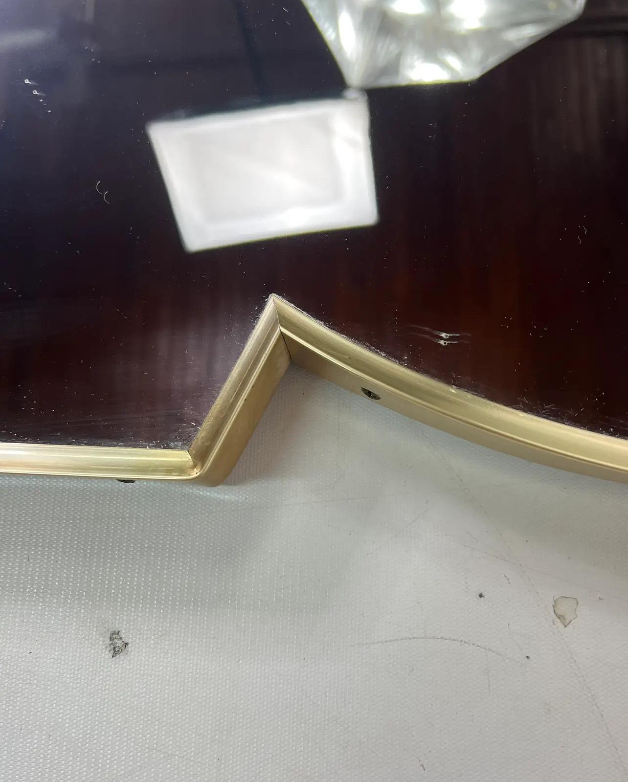 Specchio ad arco in ottone moderno vintage in stile marocchino in vendita 1