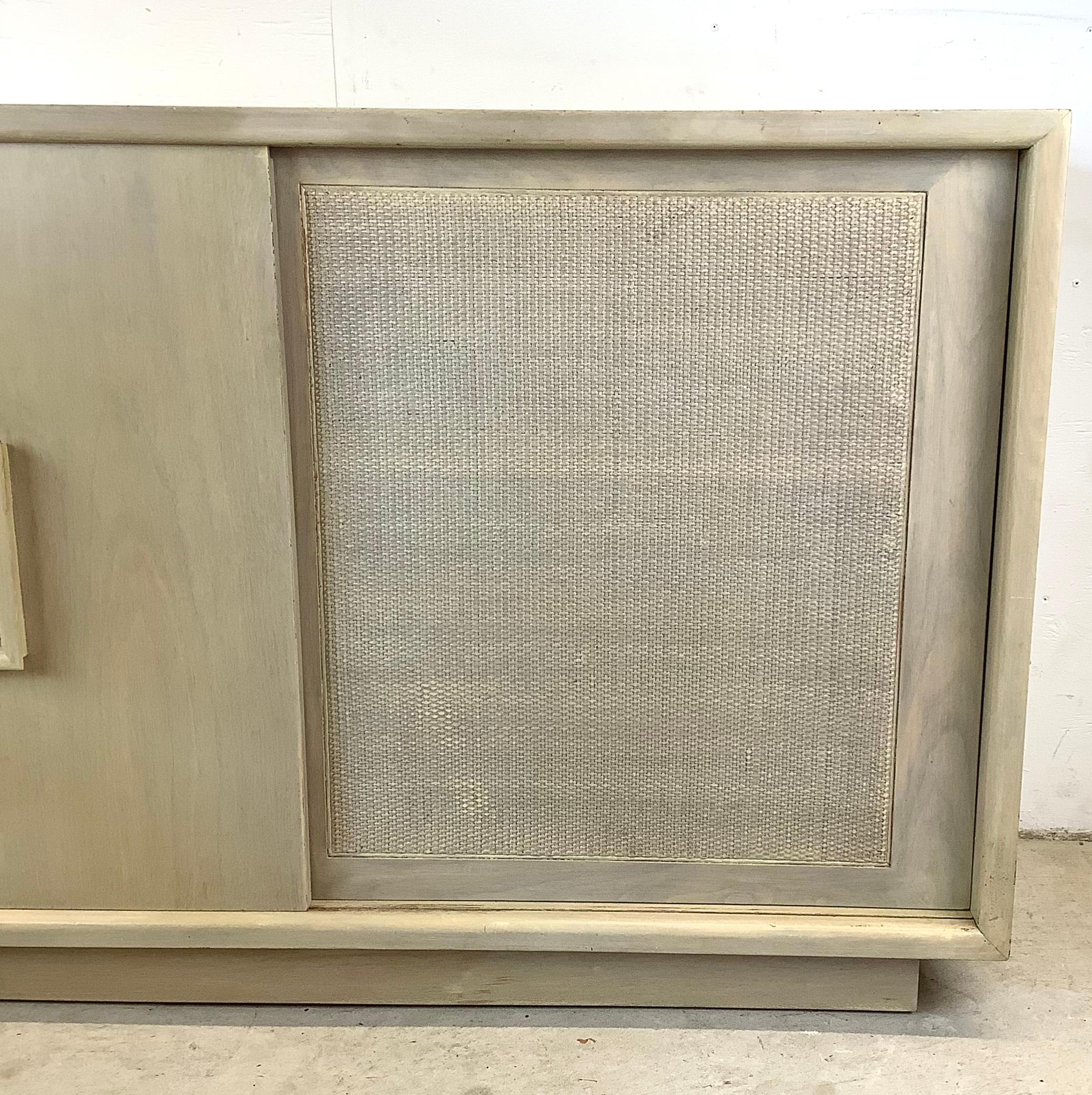 Unknown Vintage Modern Buffet Cabinet After James Mont  For Sale