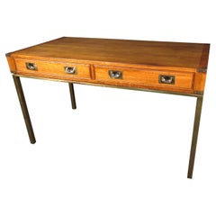 Vintage Modern Campaign Desk