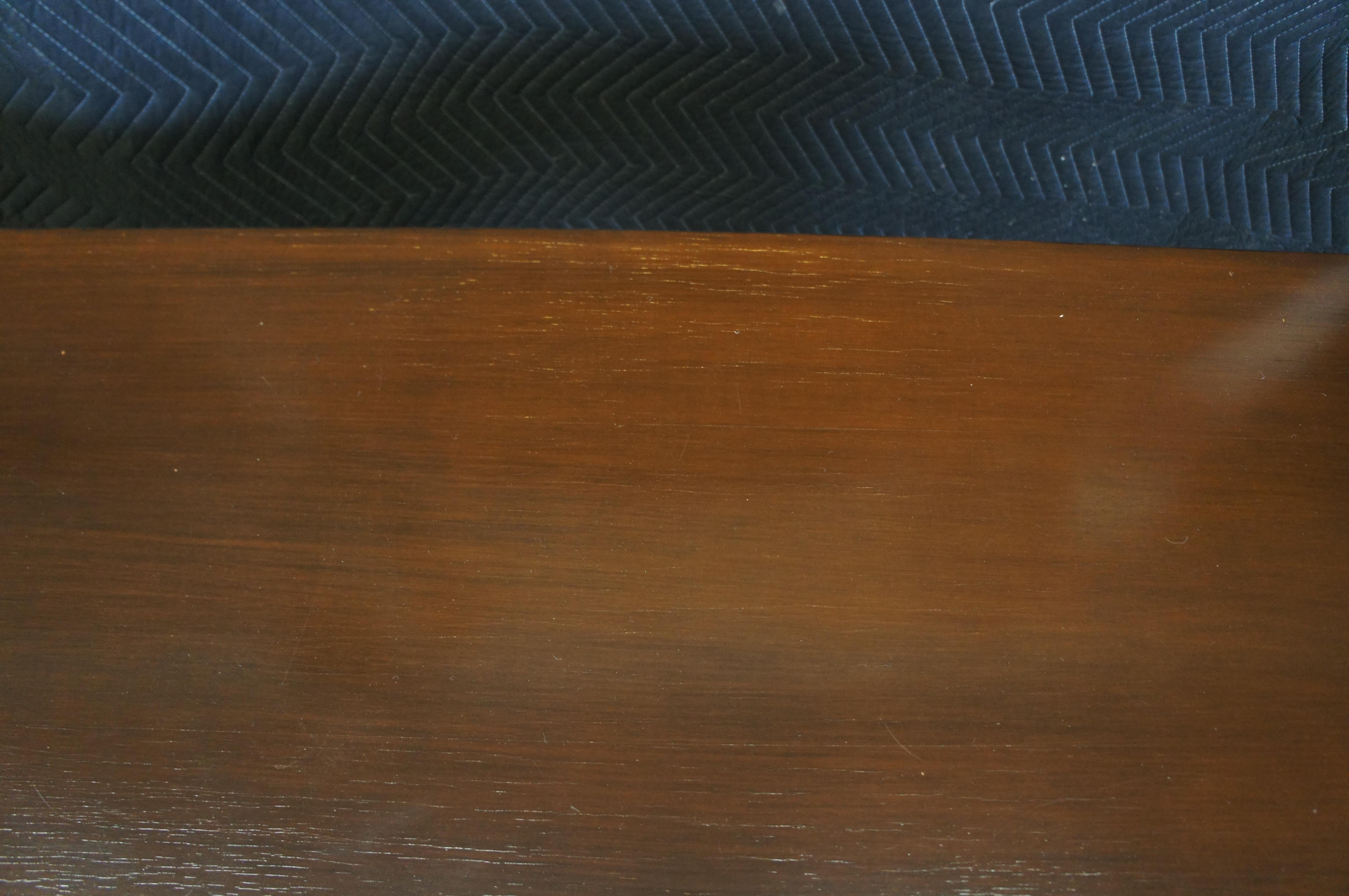 Vintage Campaign Style Mahogany Library Executive Writing Desk 60