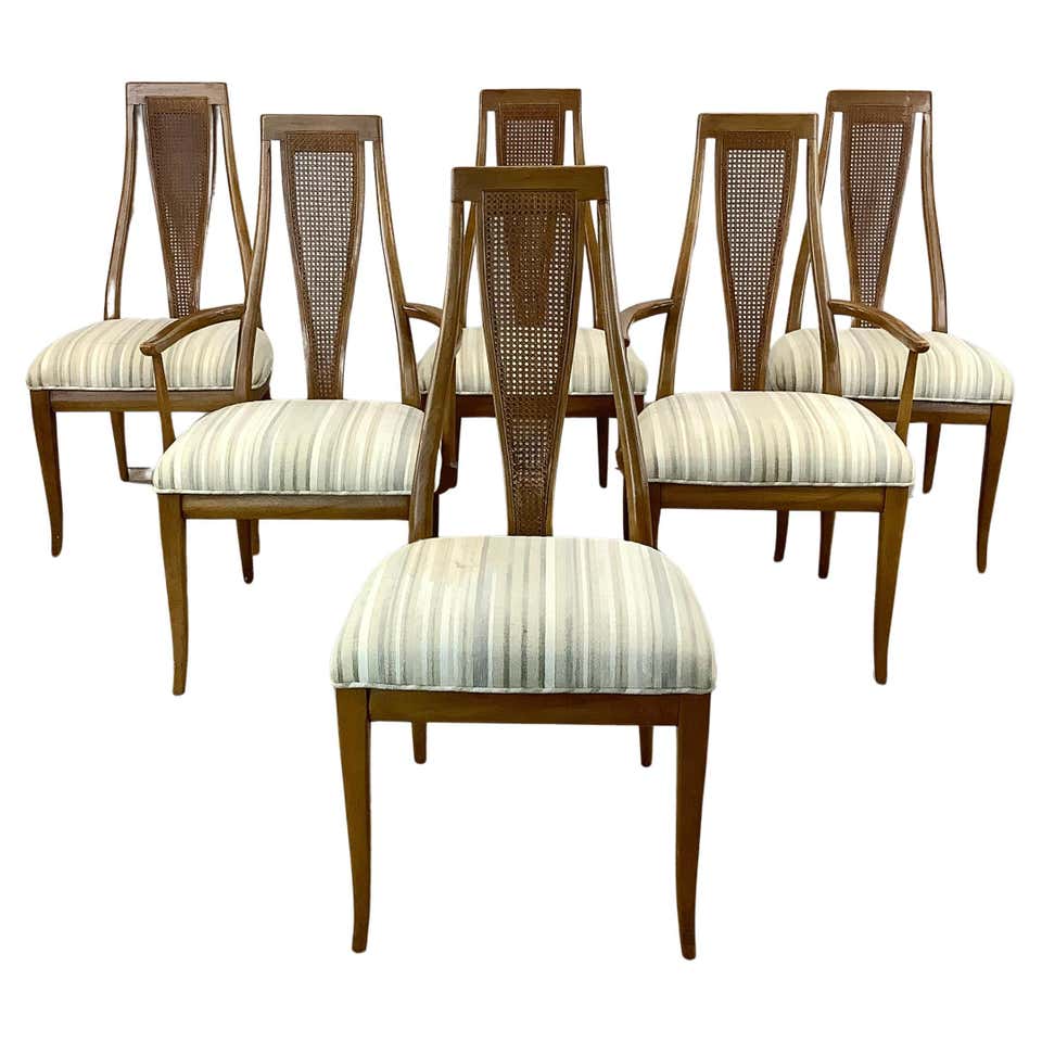 Antique Cane Back French Style Dining Chairs- Set of Four For Sale at ...