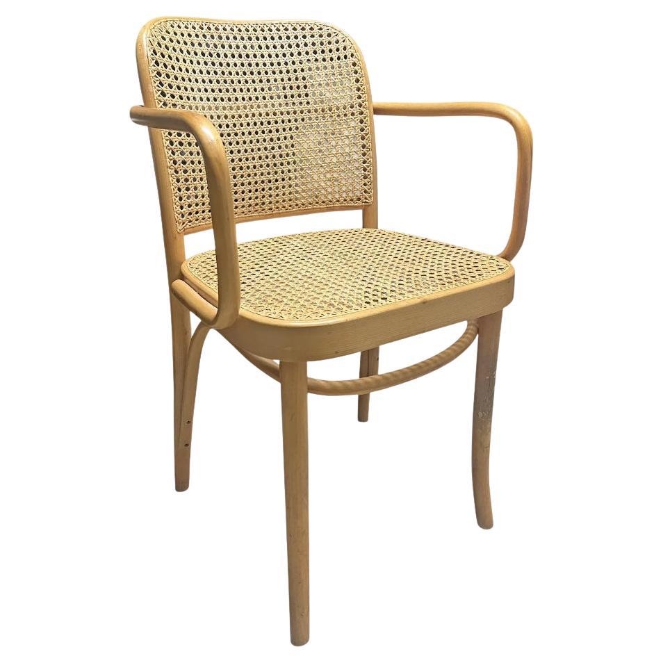 Vintage Modern Cane Chair by Josef Hoffman for Thonet Prague For Sale