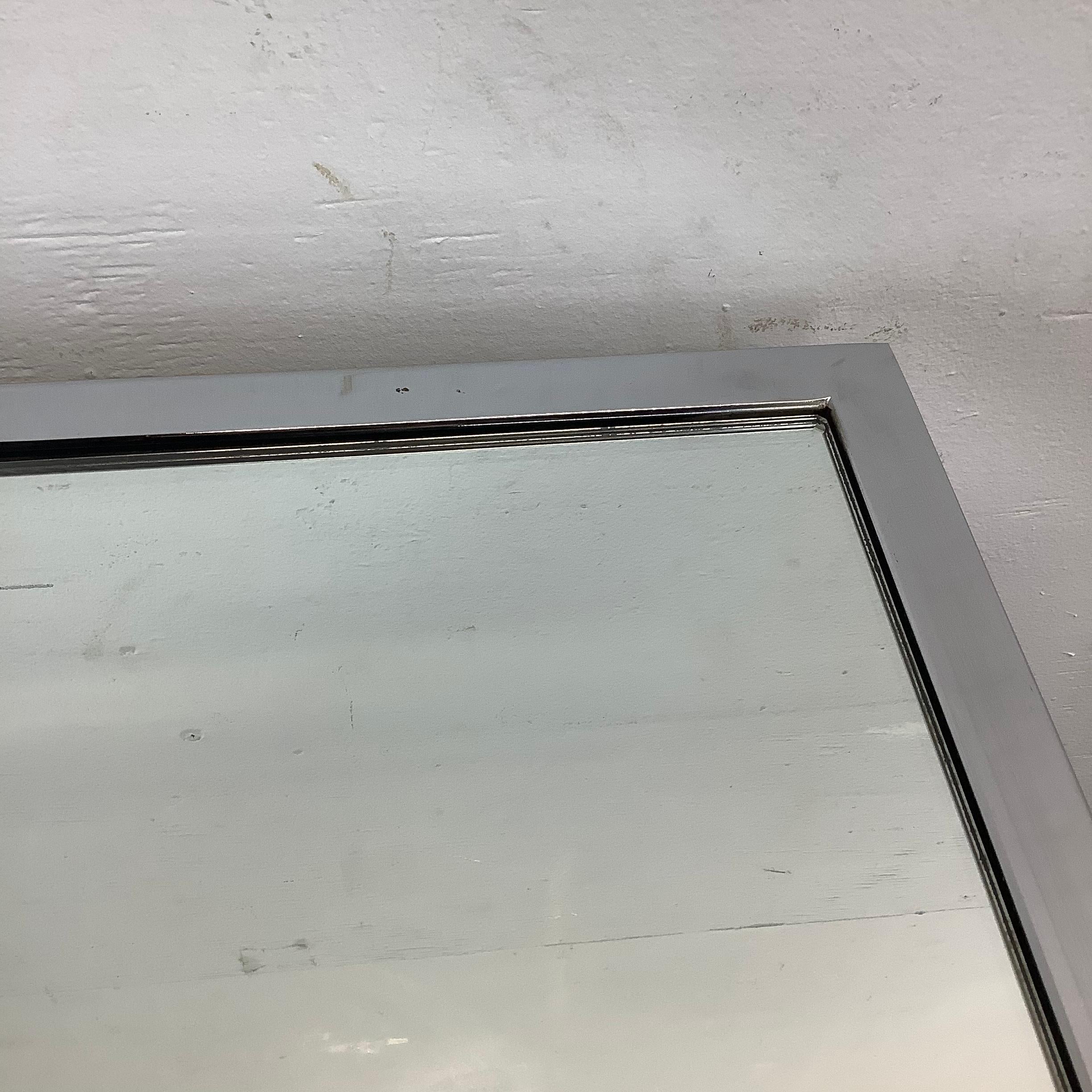 Vintage Modern Chrome and Glass Console Table For Sale 7