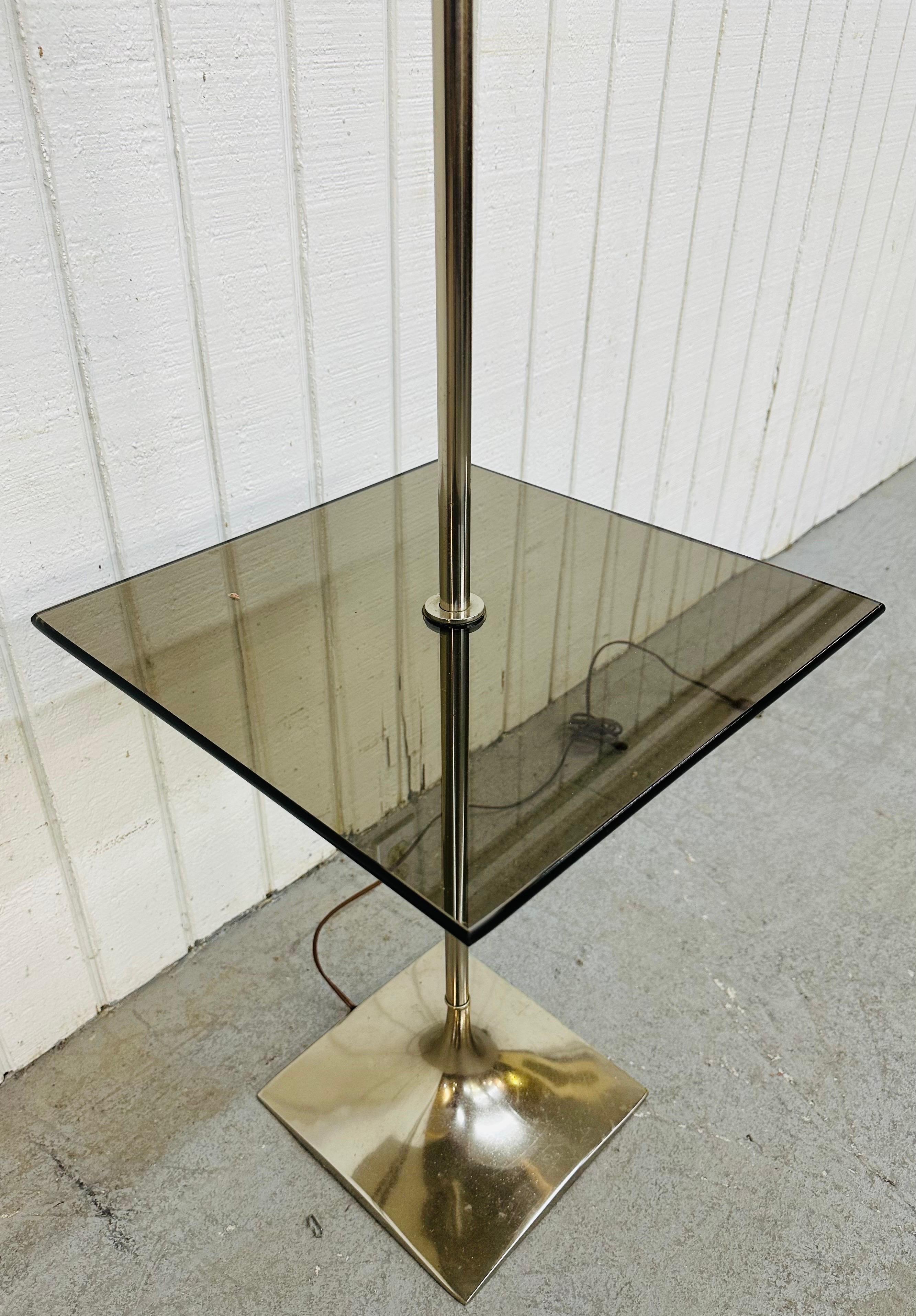 American Vintage Modern Chrome Floor Lamp For Sale