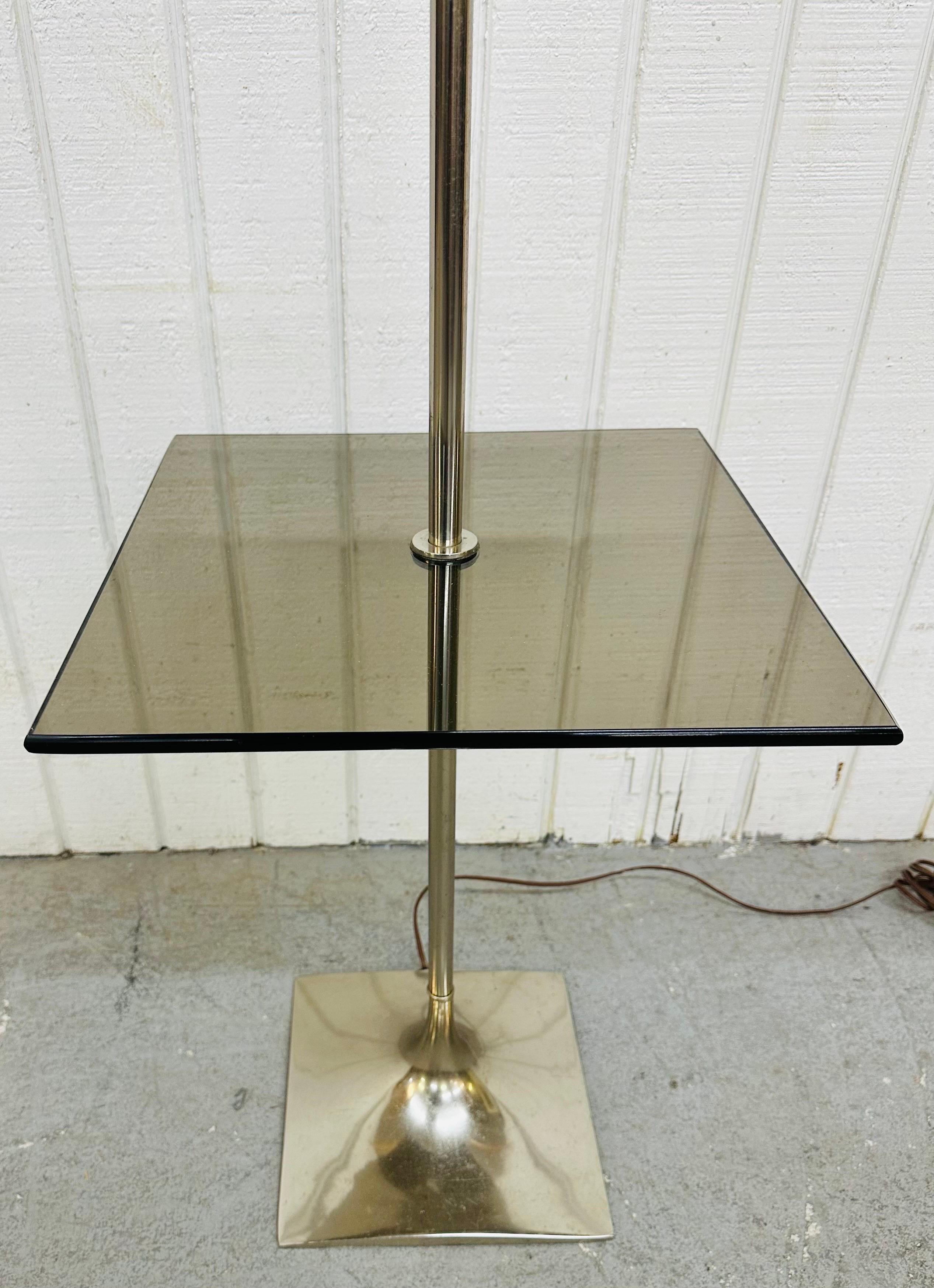 Vintage Modern Chrome Floor Lamp In Good Condition For Sale In Clarksboro, NJ