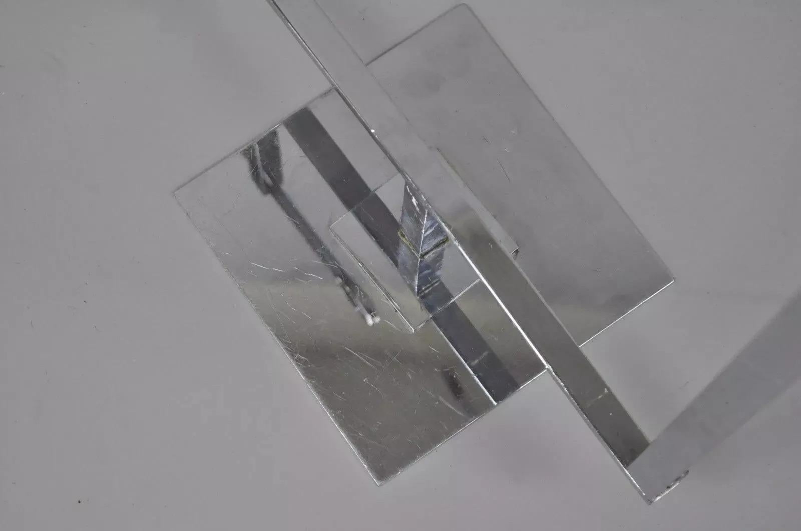 Vintage Modern Chrome Metal Table Top Gentleman's Clothing Valet Hanger 3