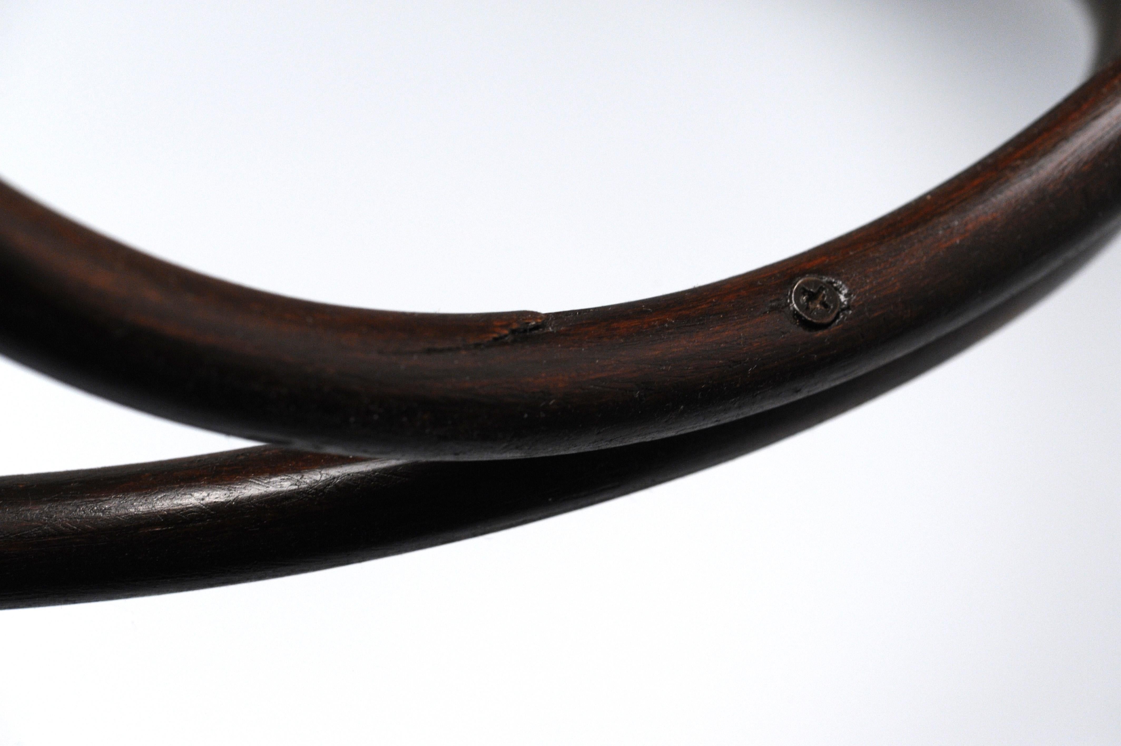 Vintage Modern Circular Bentwood Thonet Stool 3