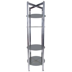 Scaffale da esposizione circolare vintage moderno Étagère