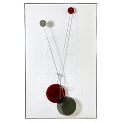 Retro Modern Contemporary Kinetic Art Mobile Wall Sculpture by Amidei 1980s