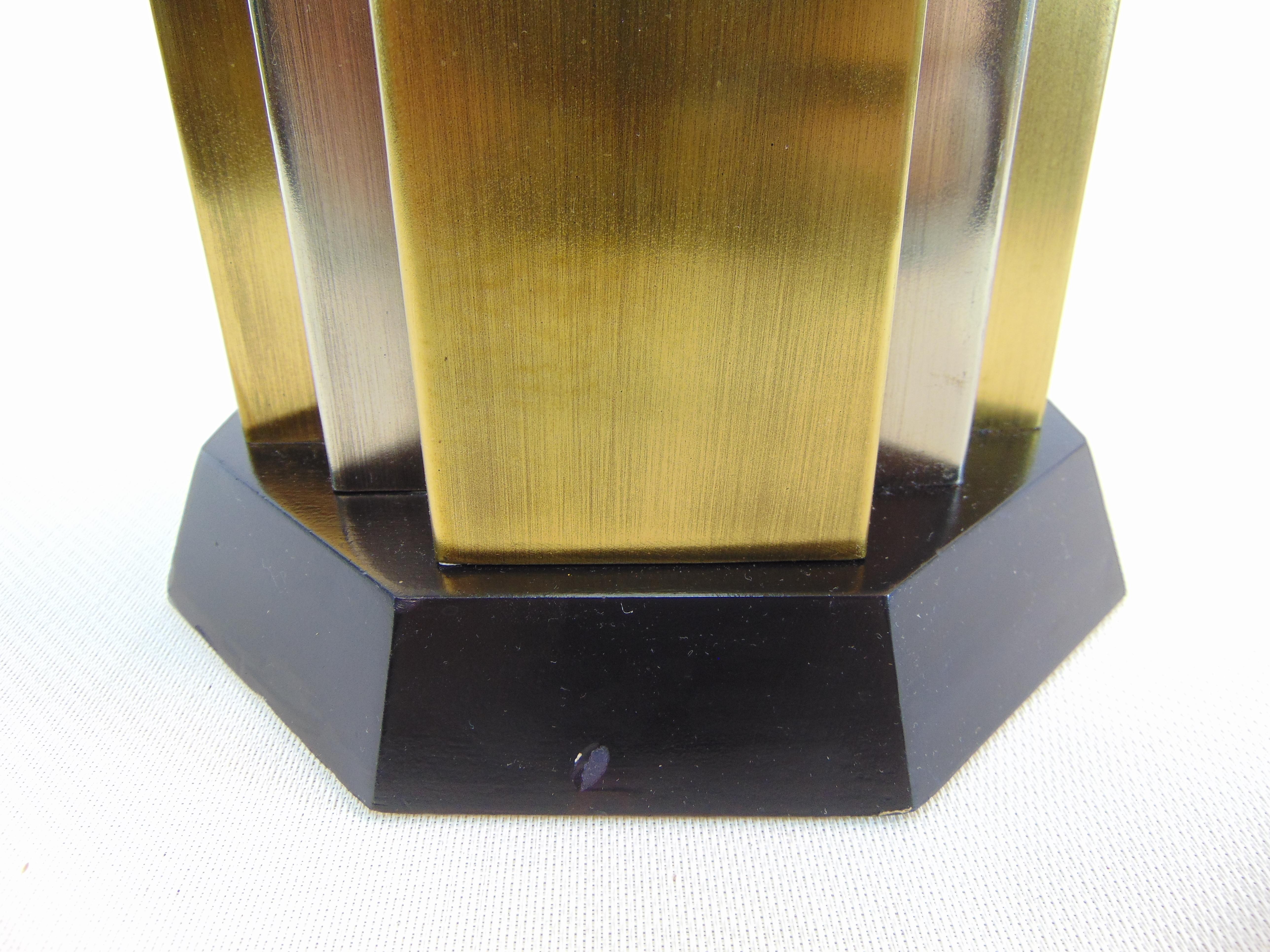Vintage Modern Cubist Tall Table Lamp For Sale 3