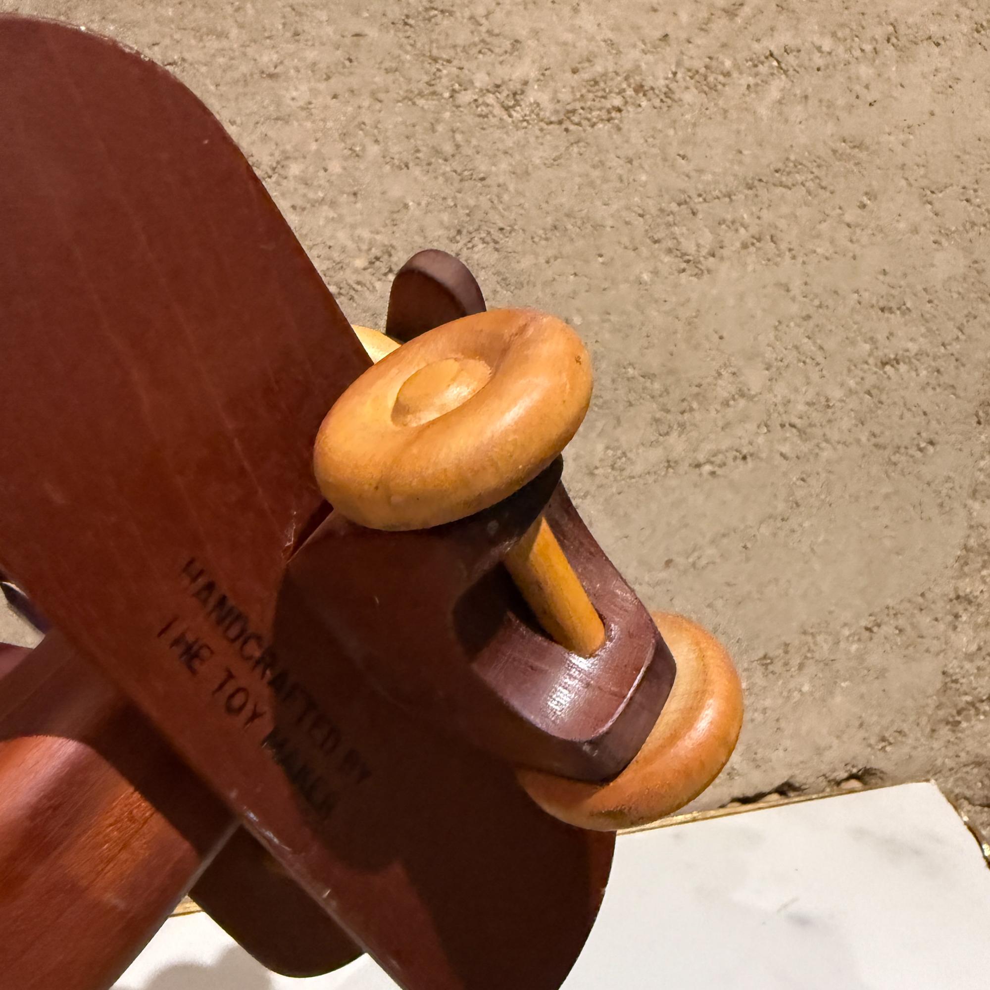 Vintage Modern CUSTOM MADE Wood Propeller Plane The Toy Maker en vente 3