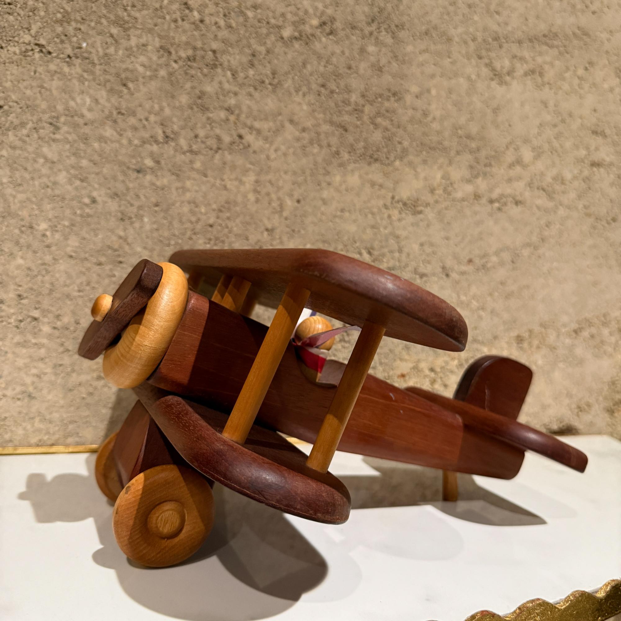 Moderne Vintage Modern CUSTOM MADE Wood Propeller Plane The Toy Maker en vente