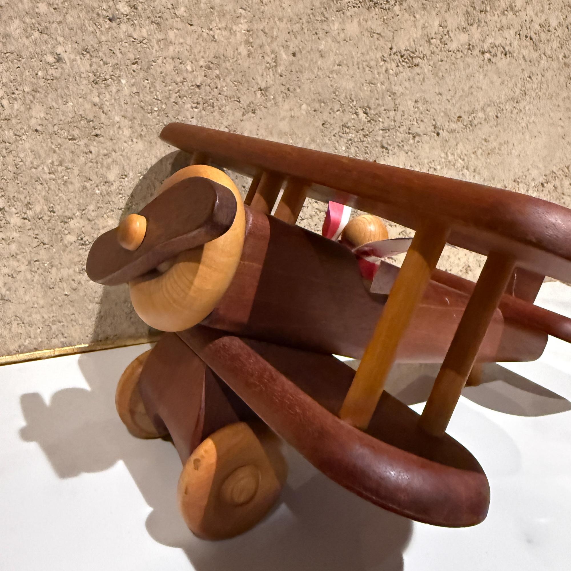 Américain Vintage Modern CUSTOM MADE Wood Propeller Plane The Toy Maker en vente
