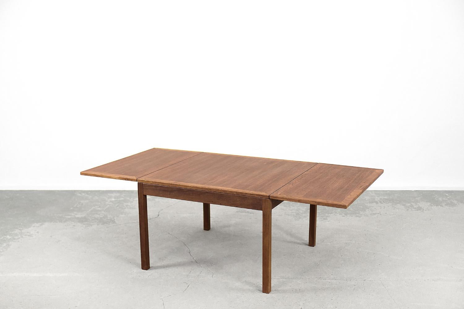 Vintage Modern Danish Teak Wood Coffee Table by Børge Mogensen for Fredericia For Sale 2