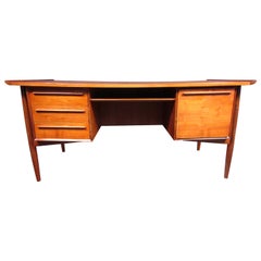 Vintage Modern Danish Writing Desk in Teak
