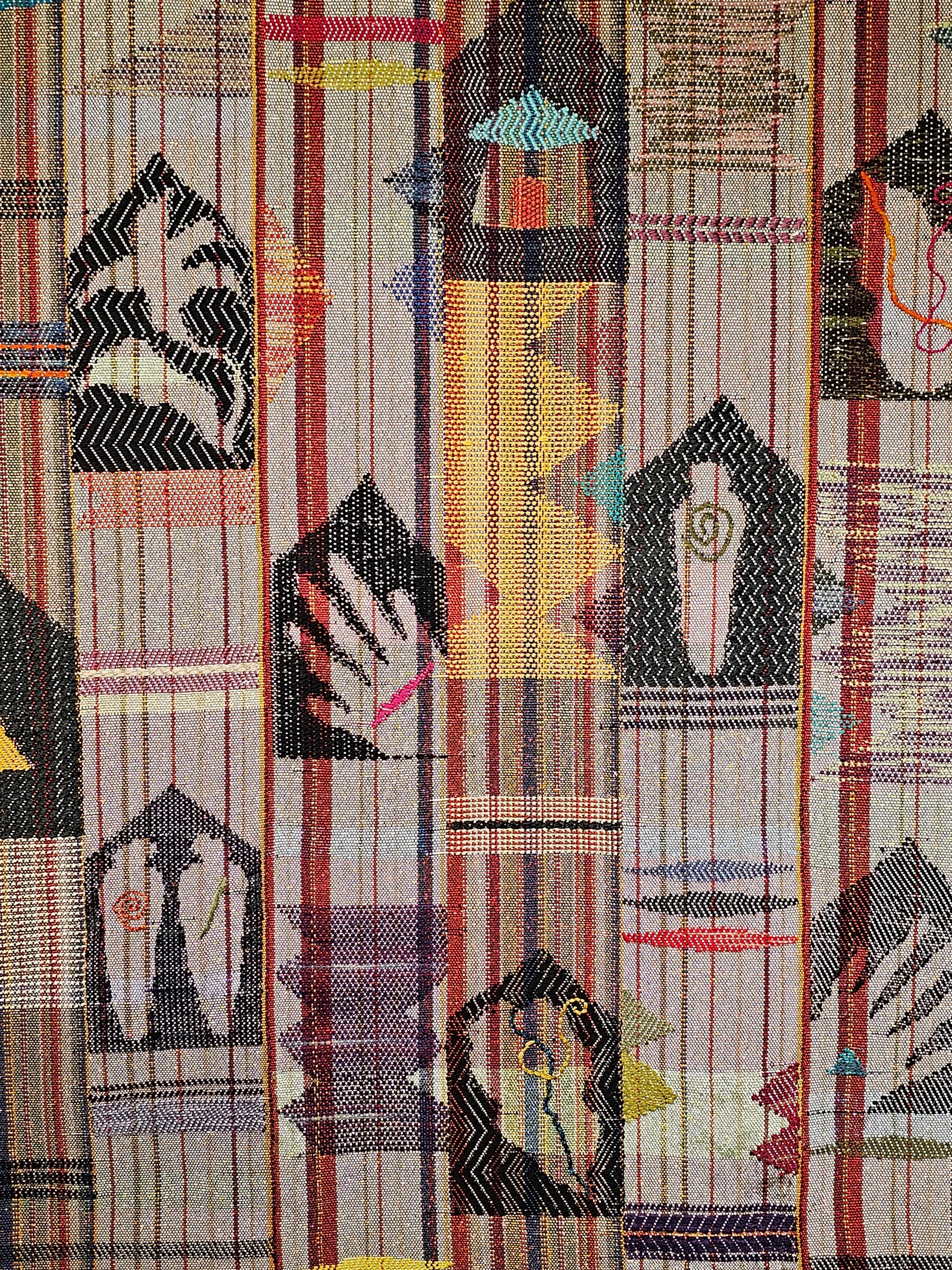 modern textile wall art