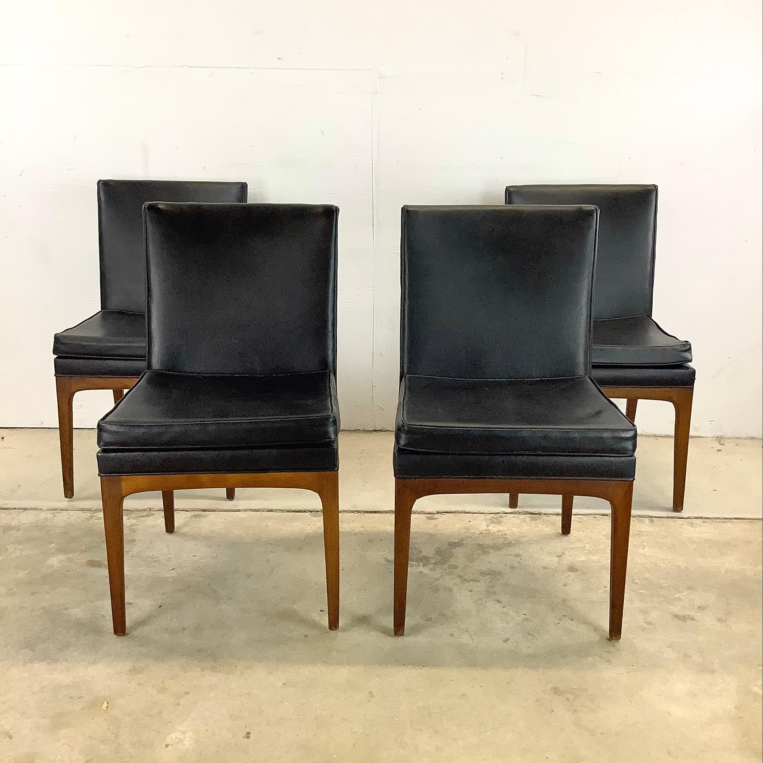 Mid-Century Modern Vintage Modern Dining Chairs- Set of Four