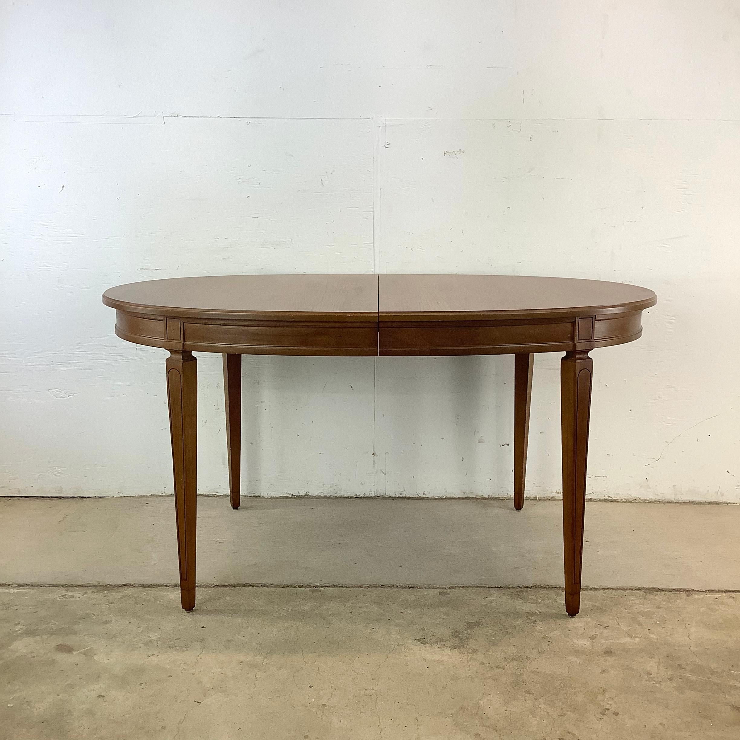 Table de salle à manger moderne vintage avec feuille en vente 3