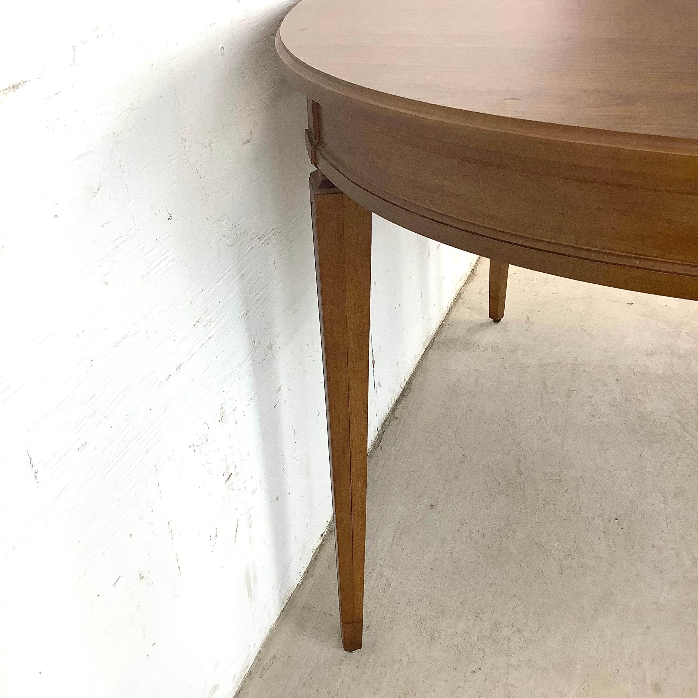 Table de salle à manger moderne vintage avec feuille en vente 4