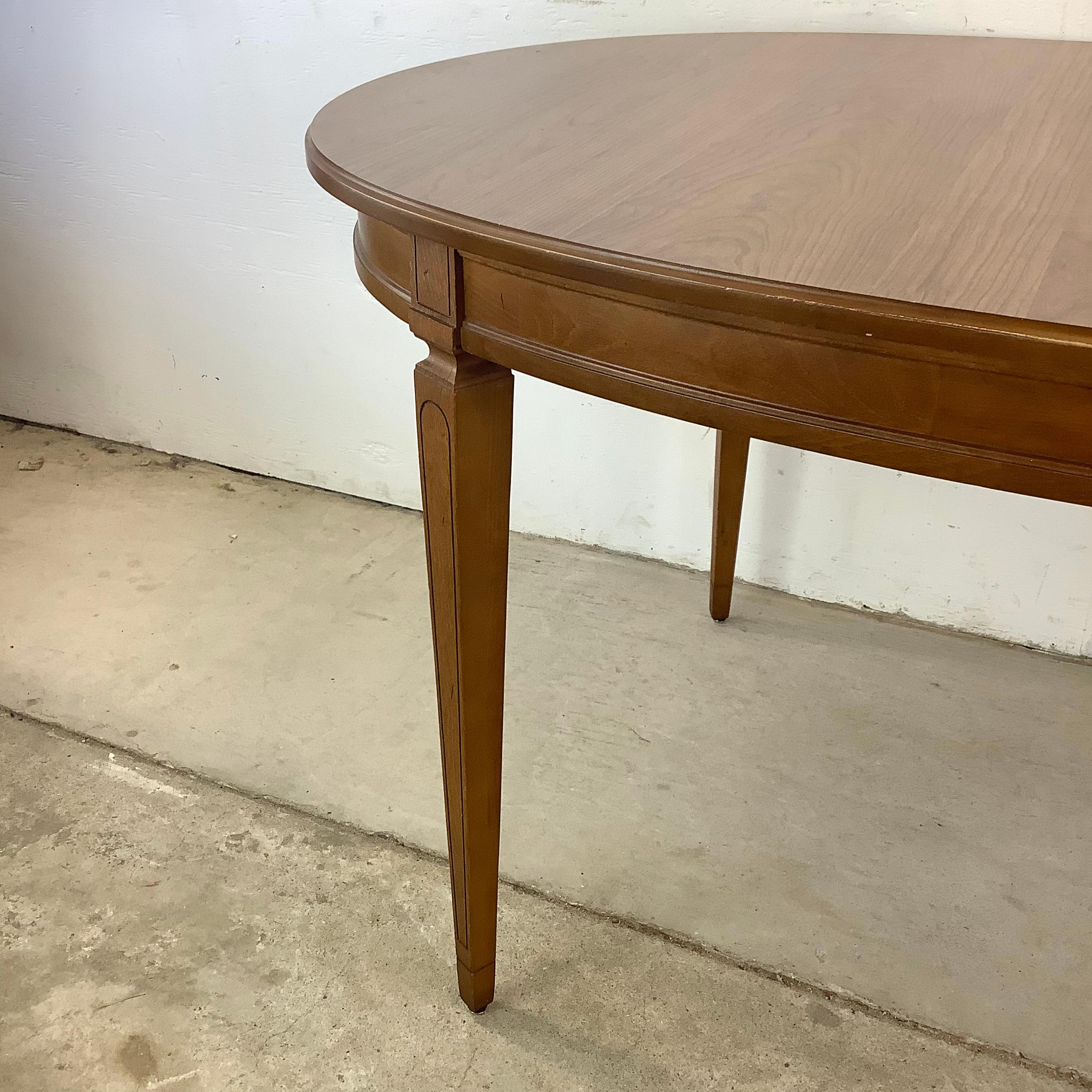 Table de salle à manger moderne vintage avec feuille en vente 7
