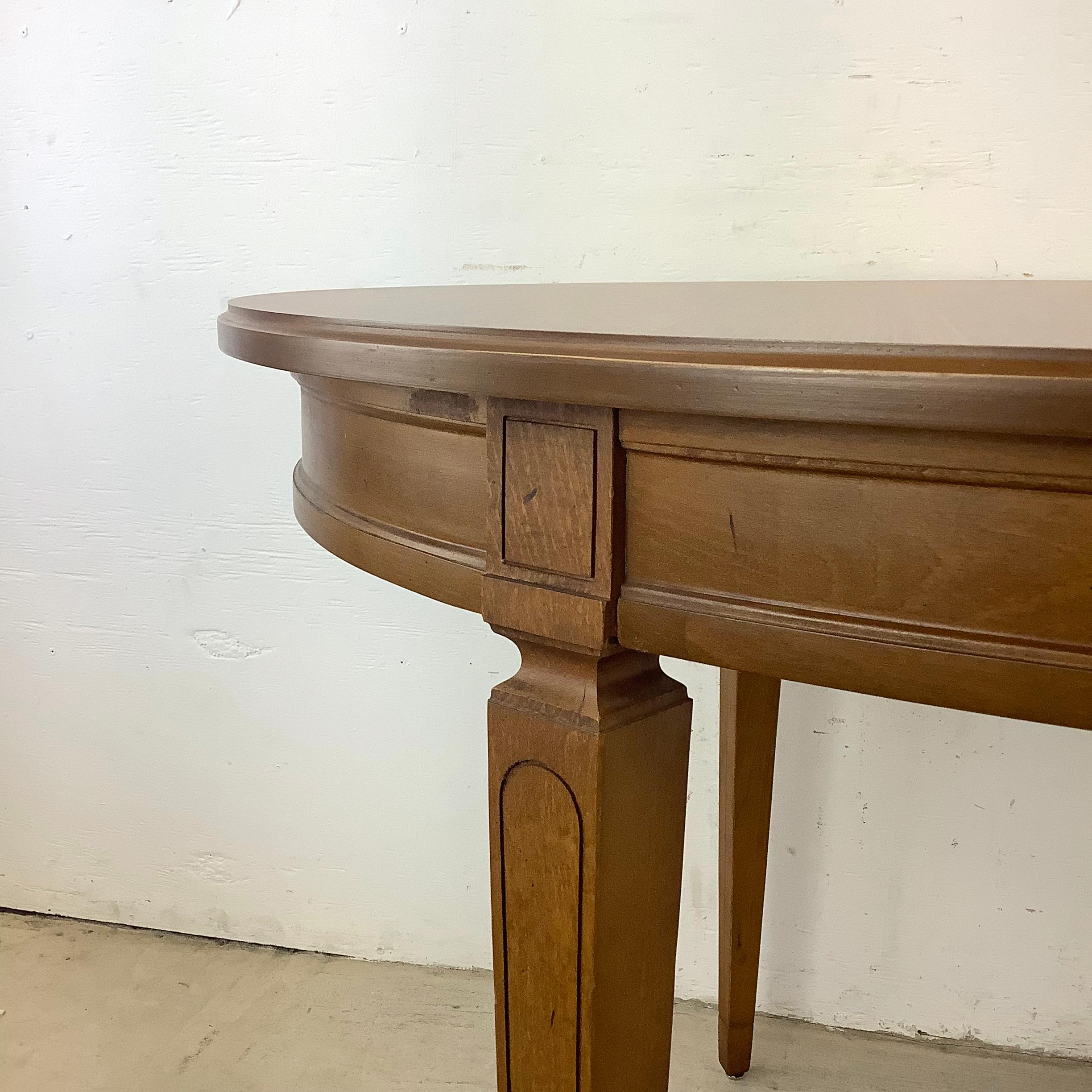 Table de salle à manger moderne vintage avec feuille en vente 11