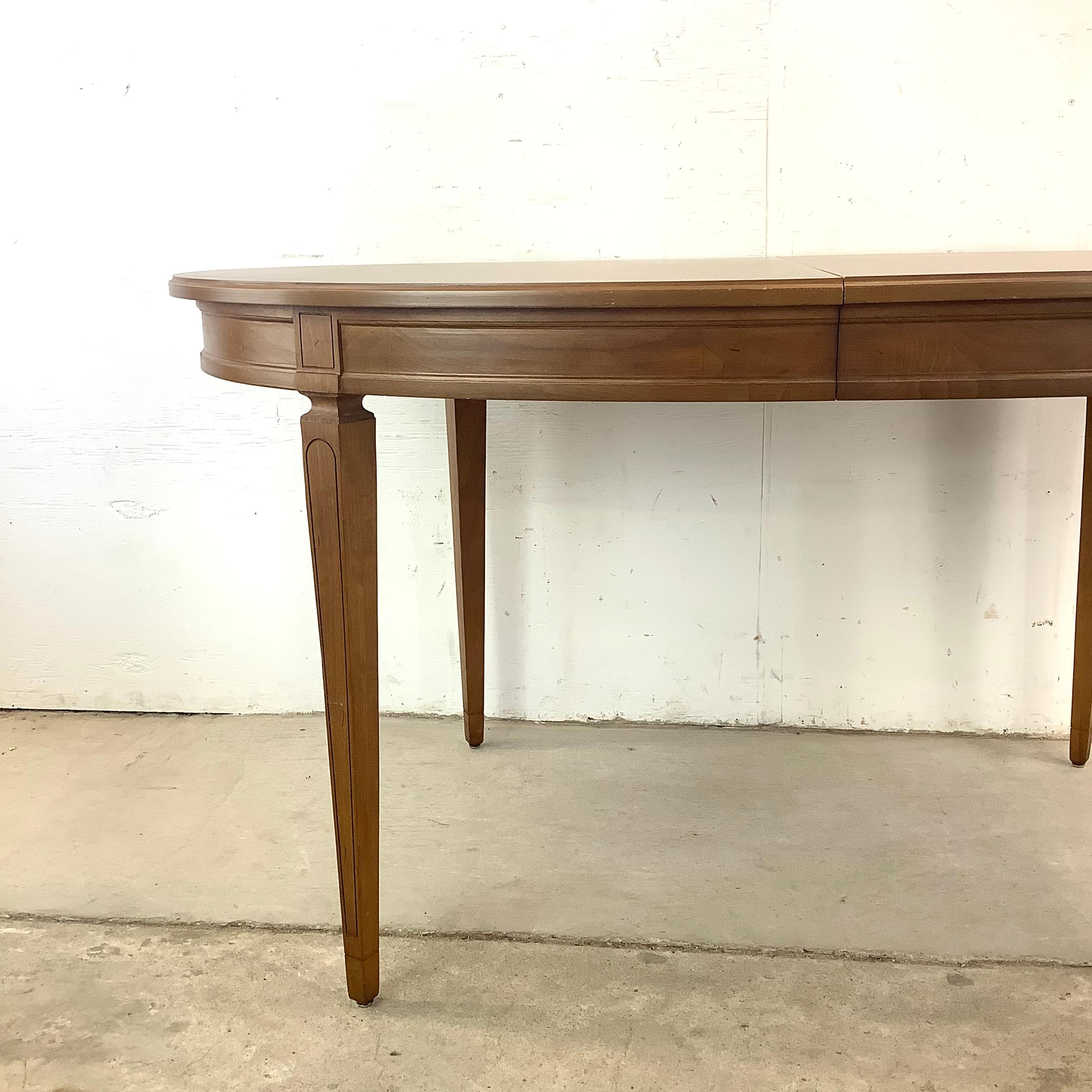Plastique Table de salle à manger moderne vintage avec feuille en vente