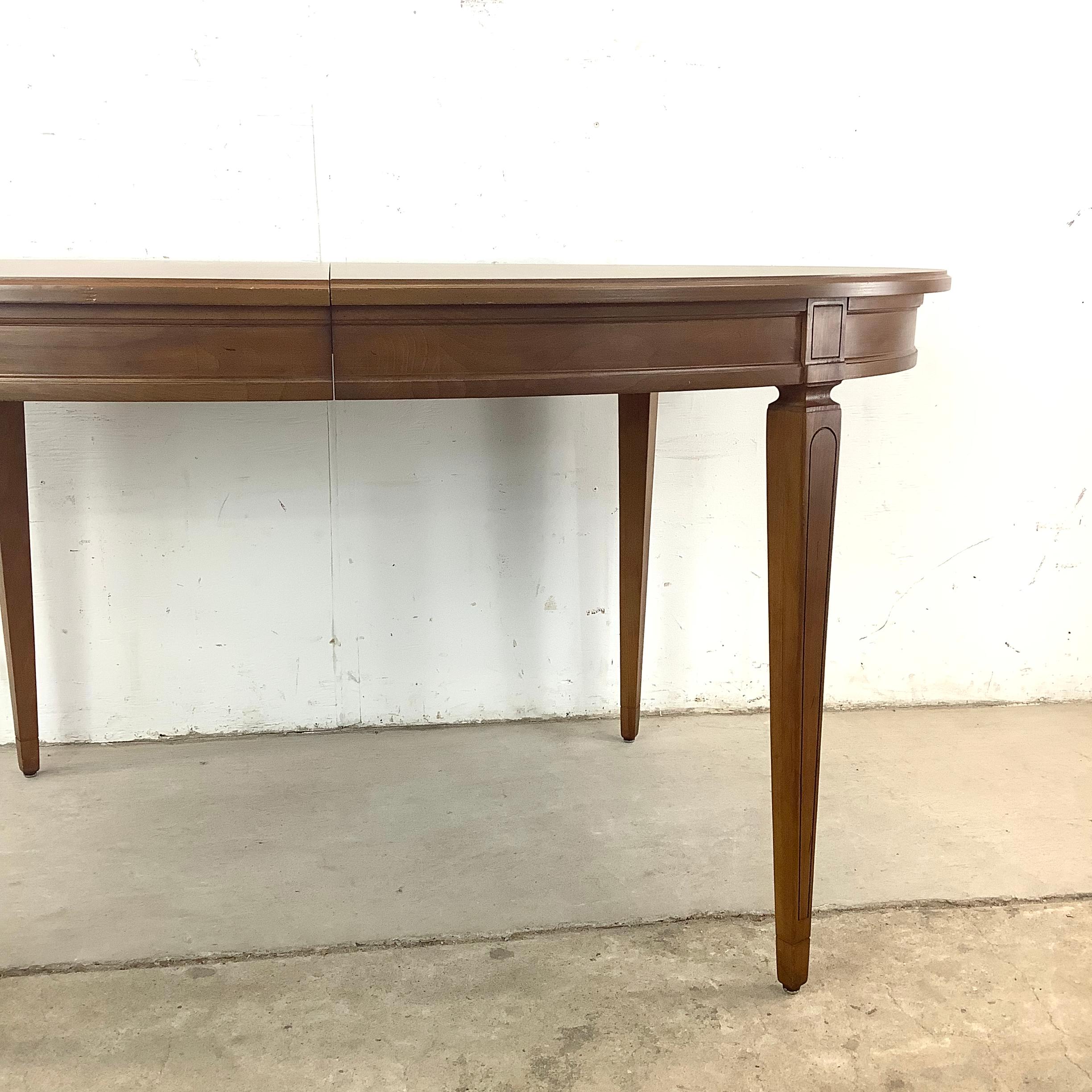 Table de salle à manger moderne vintage avec feuille en vente 1