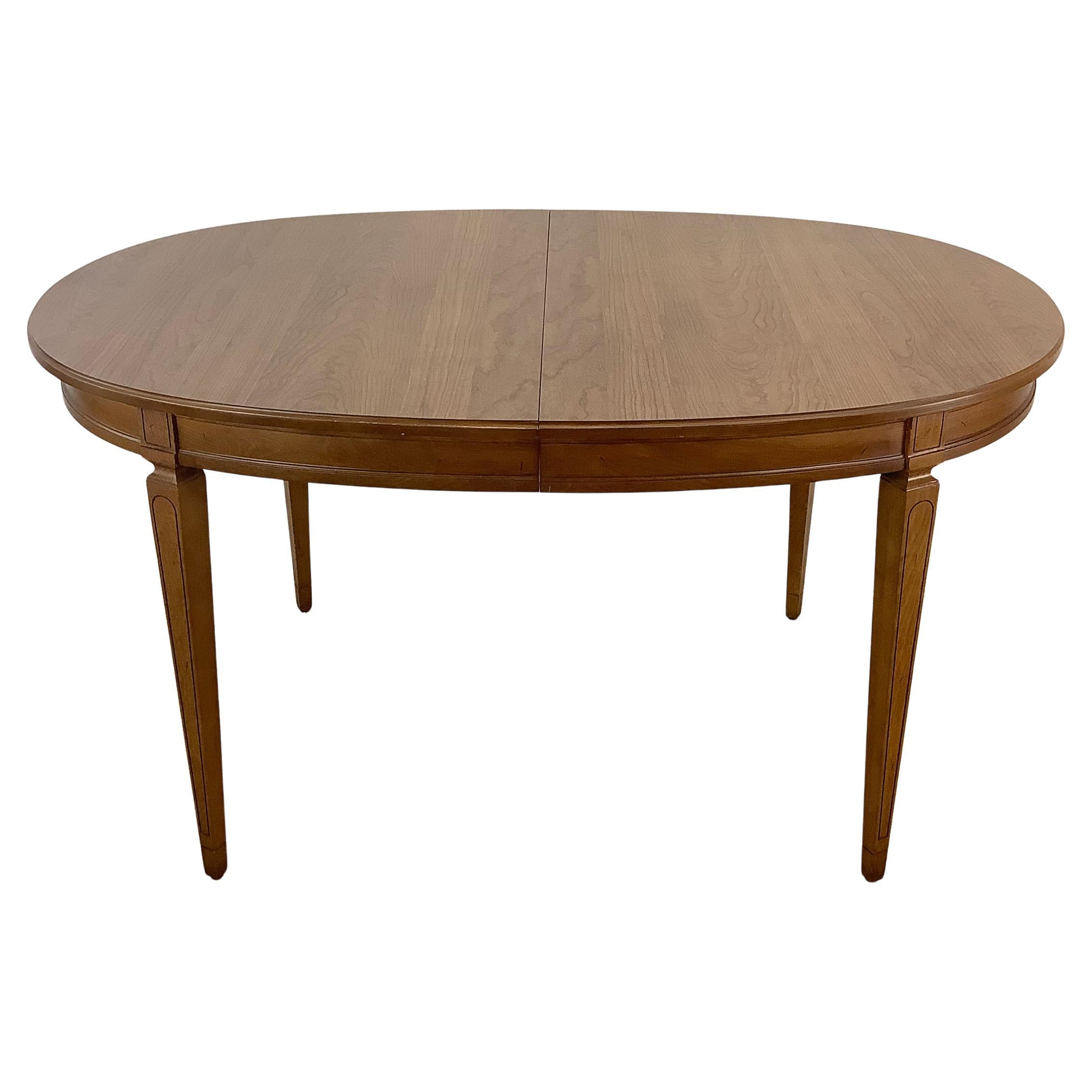 Table de salle à manger moderne vintage avec feuille en vente