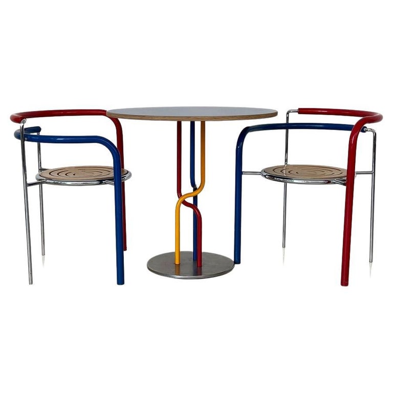 Vintage Modern Dining Table & Chairs by Rud Thygesen & Johnny Sørensen  For Sale