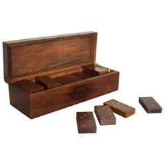 Retro Modern Dominoes Wood Box Set, by Henkel