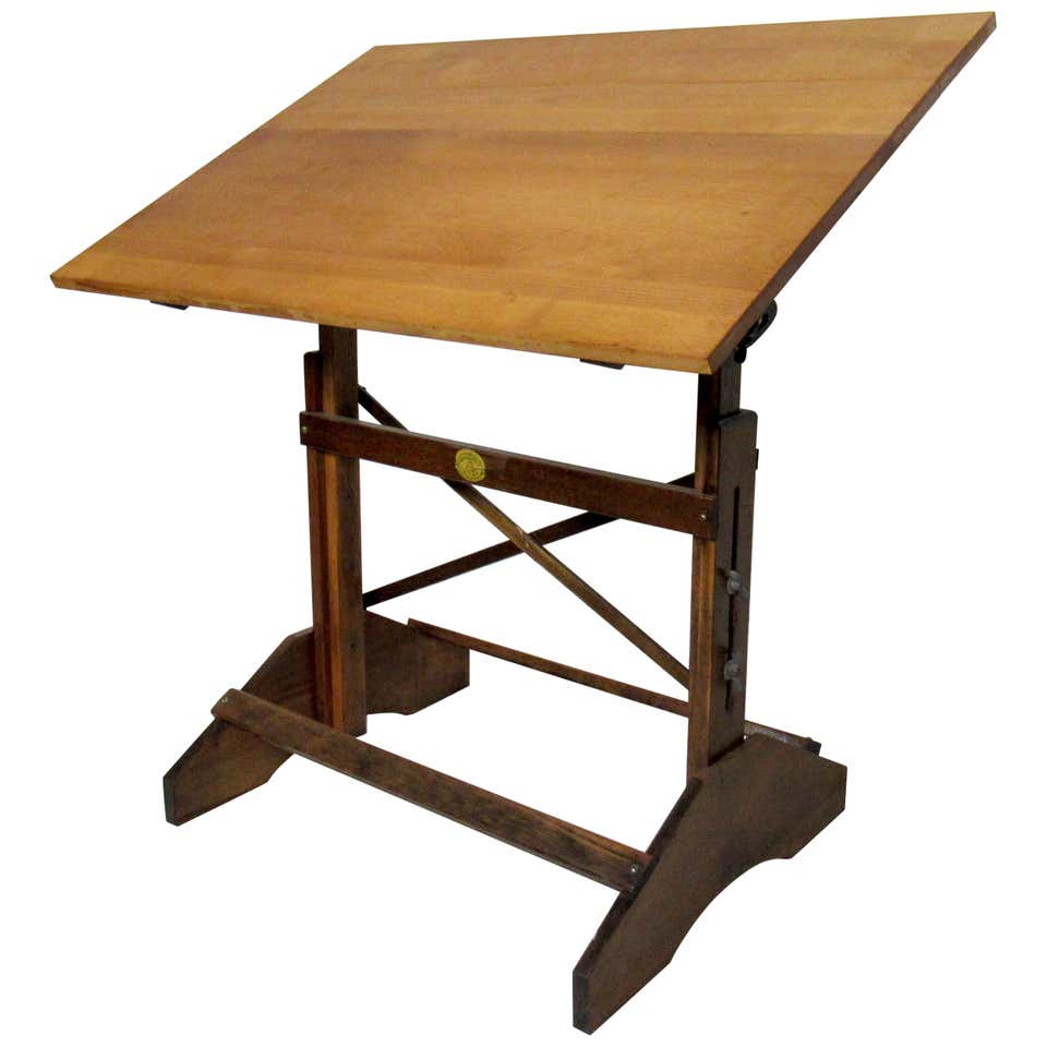 Vintage Modern Drafting Table For Sale at 1stDibs | drafting table for sale