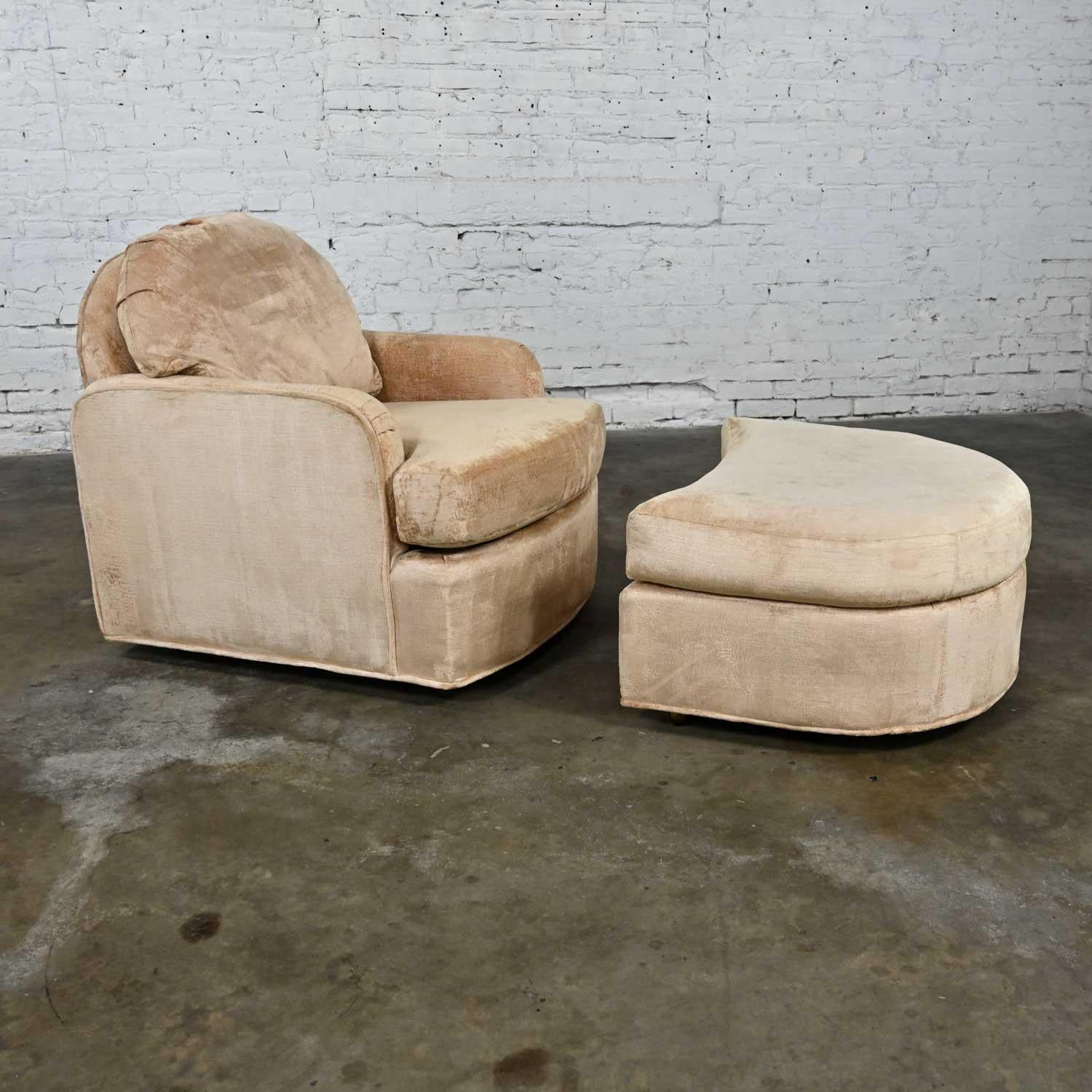 drexel heritage chair and ottoman
