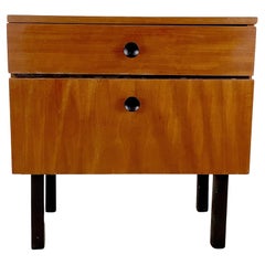 Vintage Modern Drop Front Bedside Table