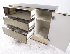 Vintage Modern Ello Style Mirrored Credenza