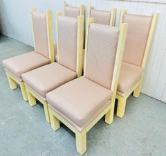 Vintage Modern Enrique Garcel Tessellated Dining Chairs - Set of 6