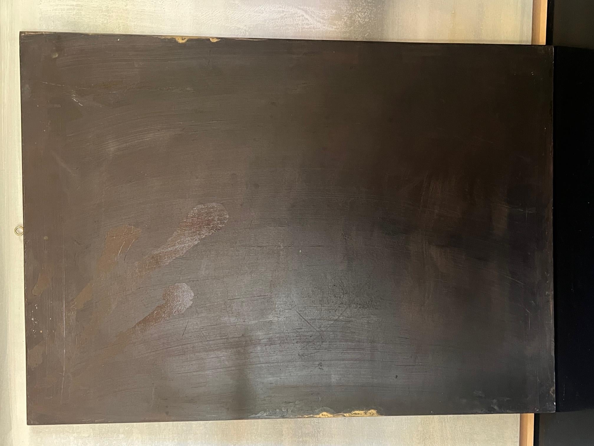 Vintage Modern Figurative Nude Painting on Wood, Signed by Artist 3
