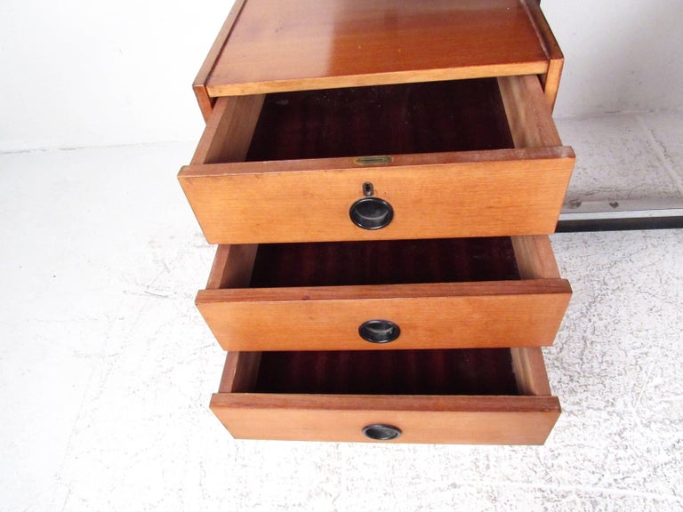 Vintage Modern Floating Top Desk at 1stDibs