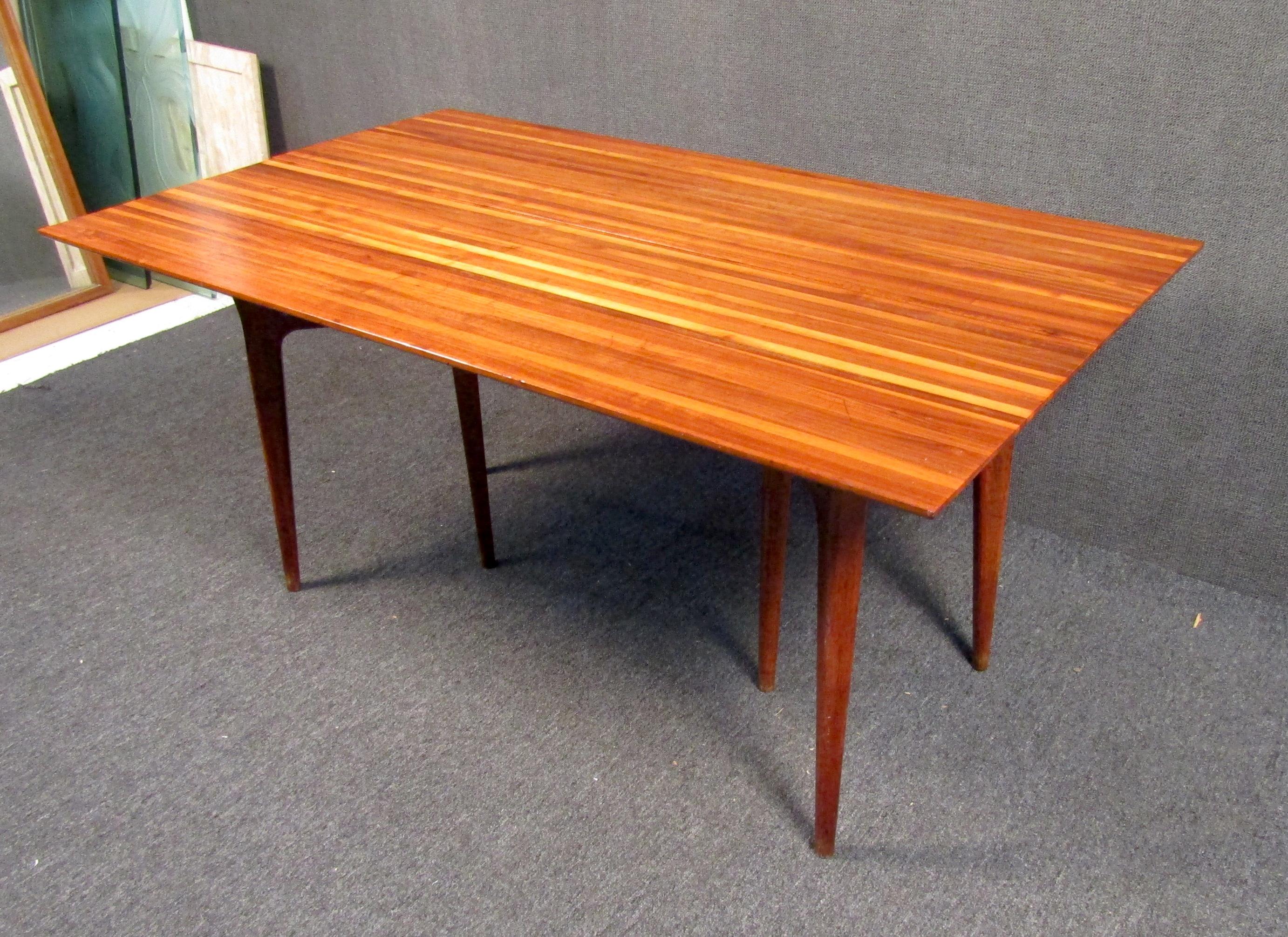 Vintage Fold Out Dining Table by Heritage Henredon 1