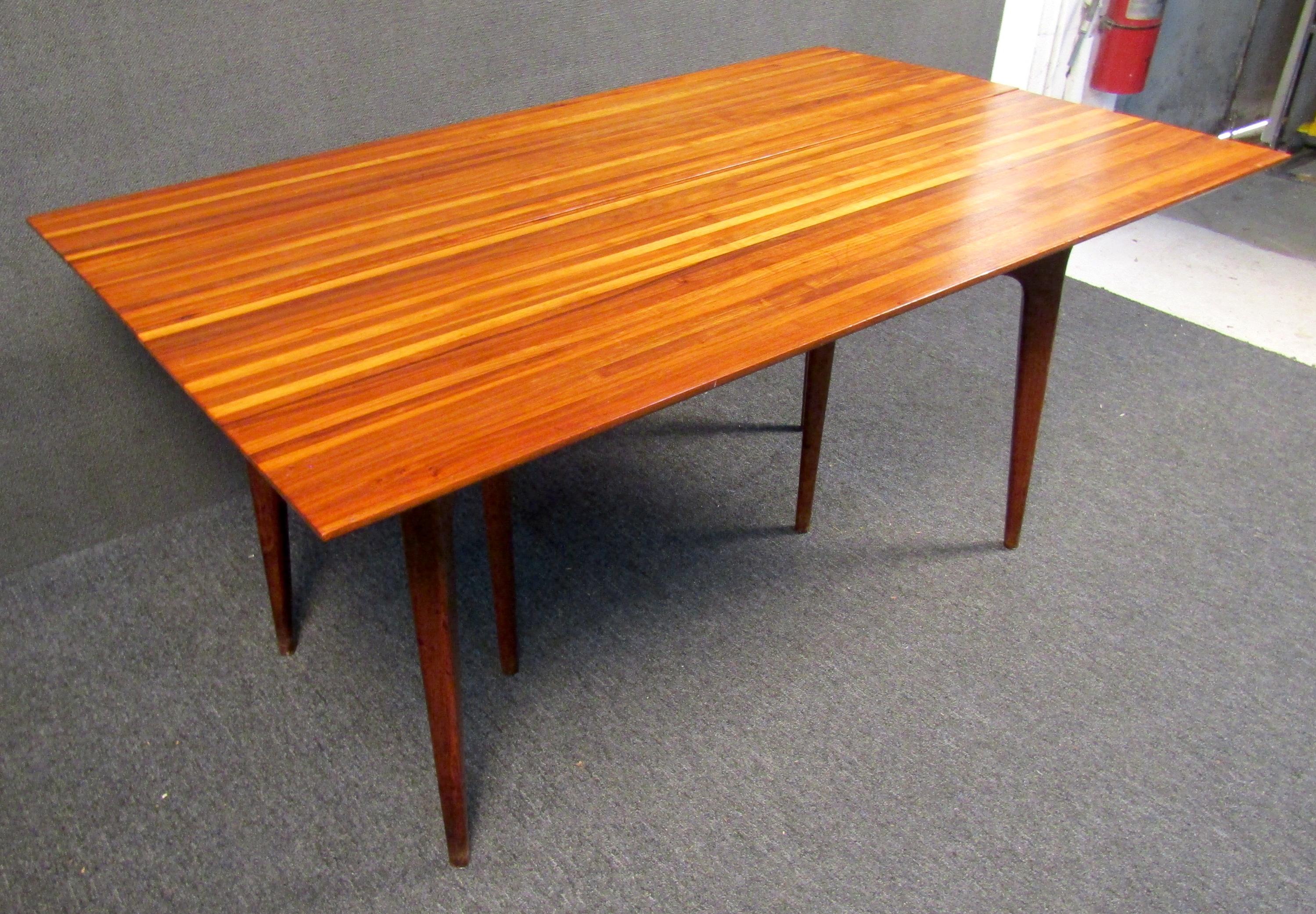 Vintage Fold Out Dining Table by Heritage Henredon 2