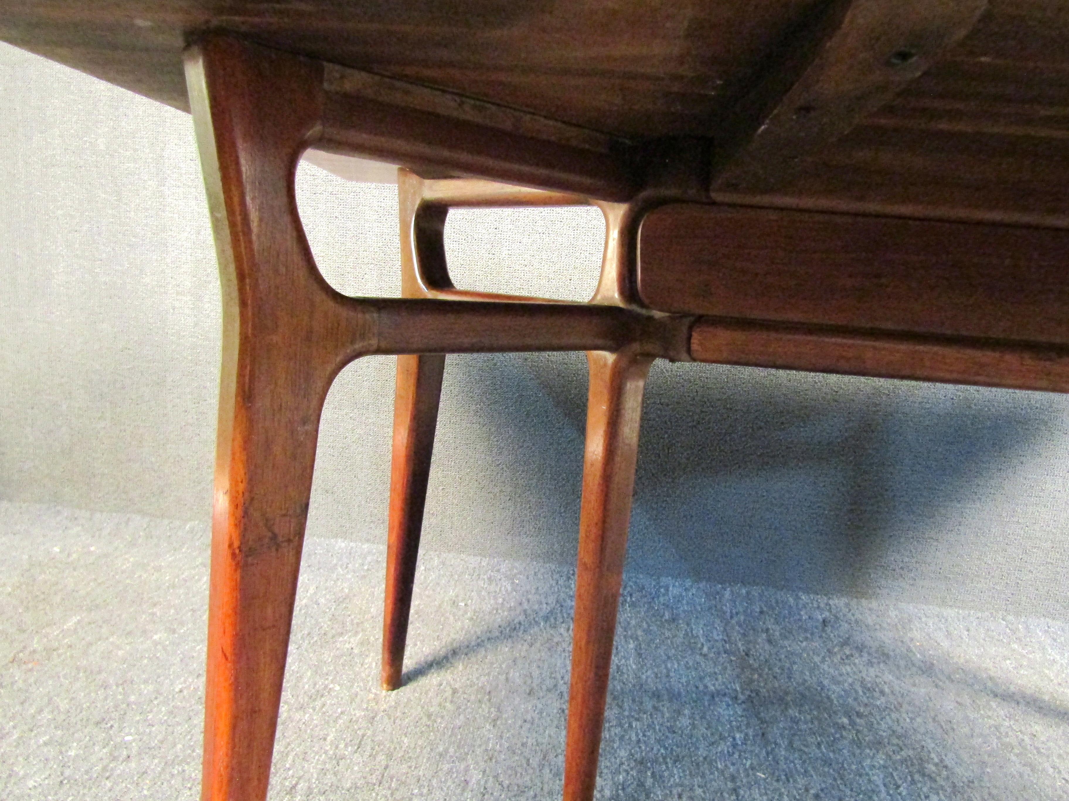 Vintage Fold Out Dining Table by Heritage Henredon 3