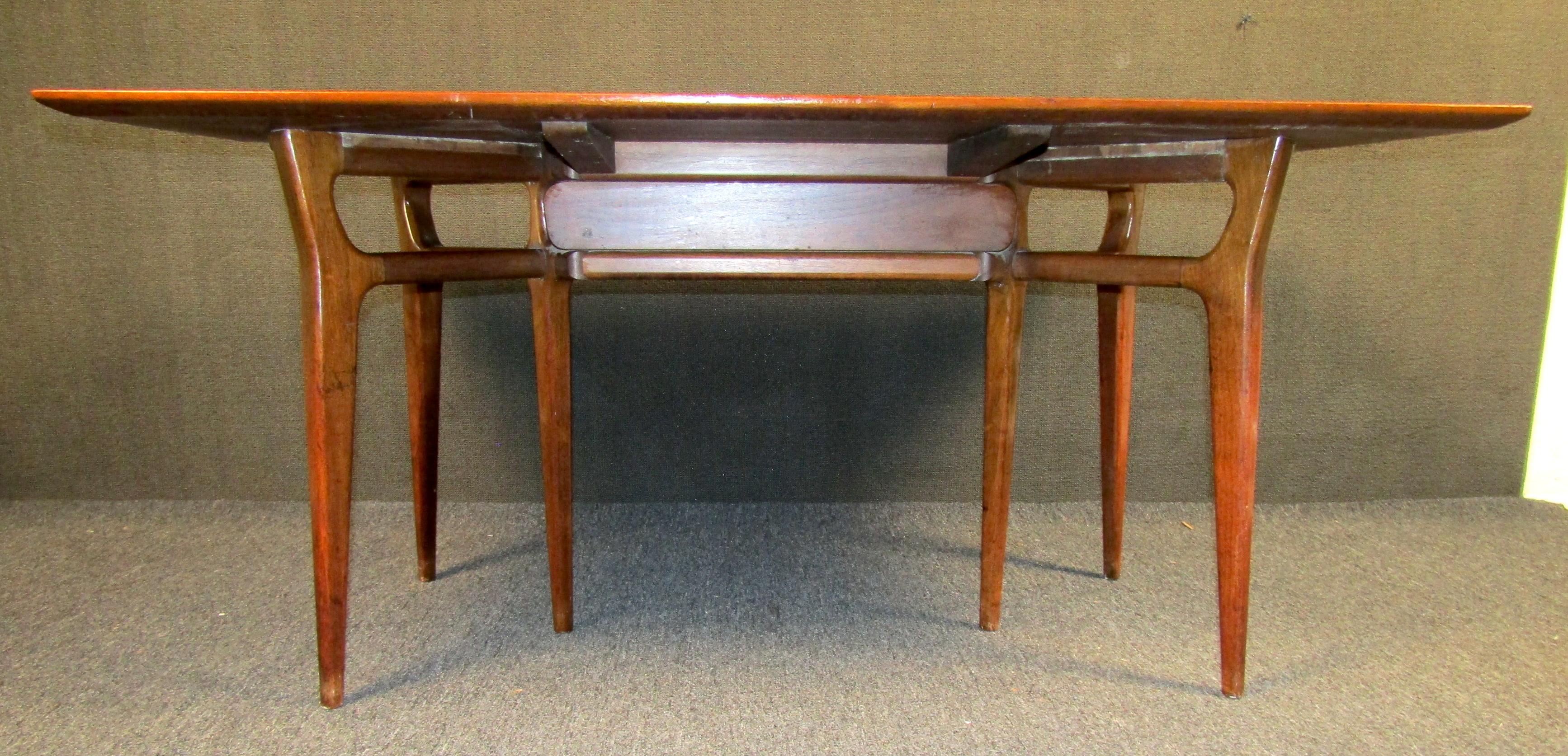 Vintage Fold Out Dining Table by Heritage Henredon 5