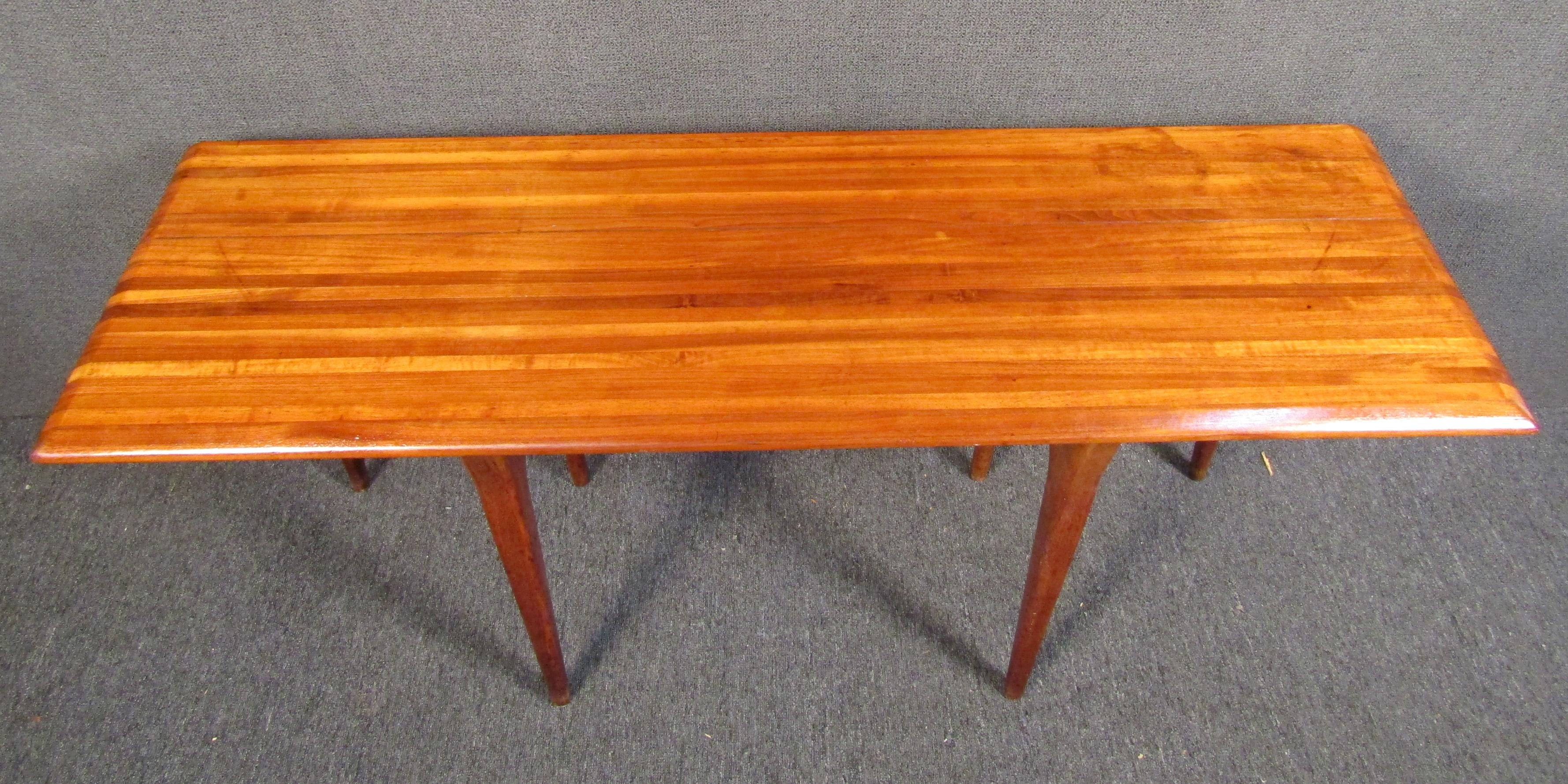 Mid-Century Modern Vintage Fold Out Dining Table by Heritage Henredon