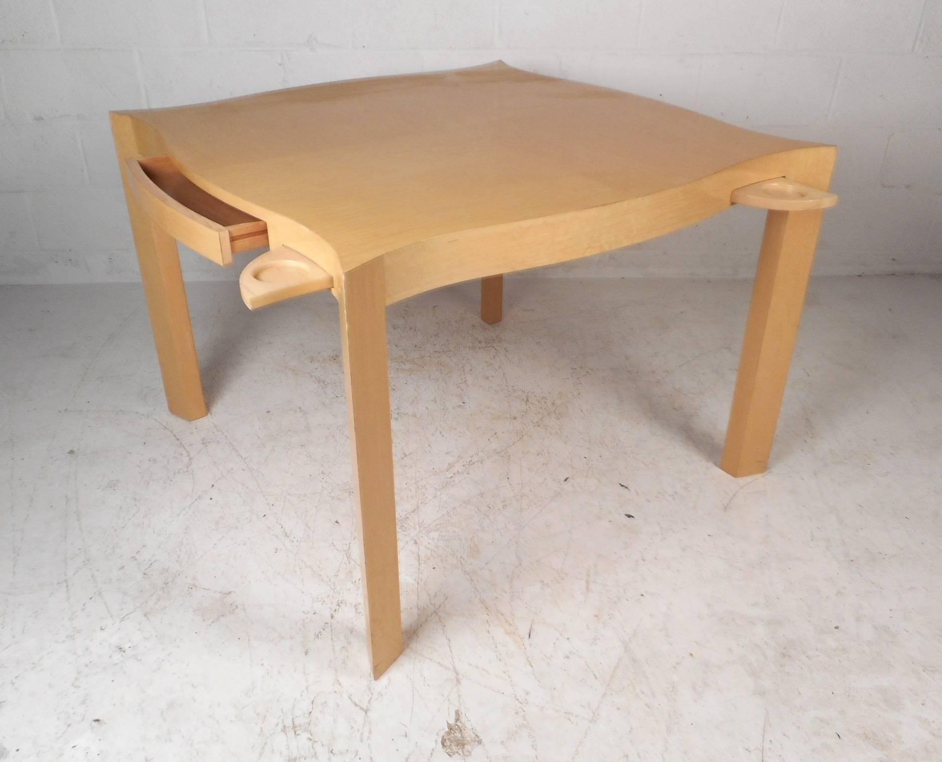 modern game table and chairs